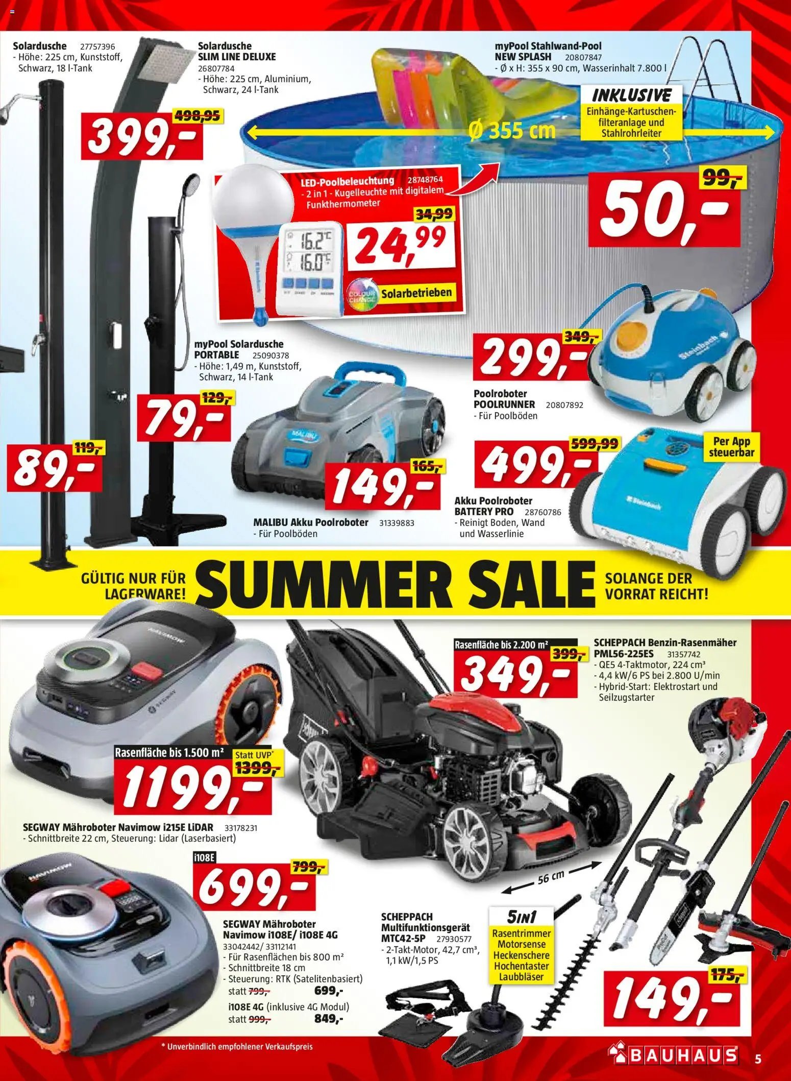 Bauhaus Summer Sale
