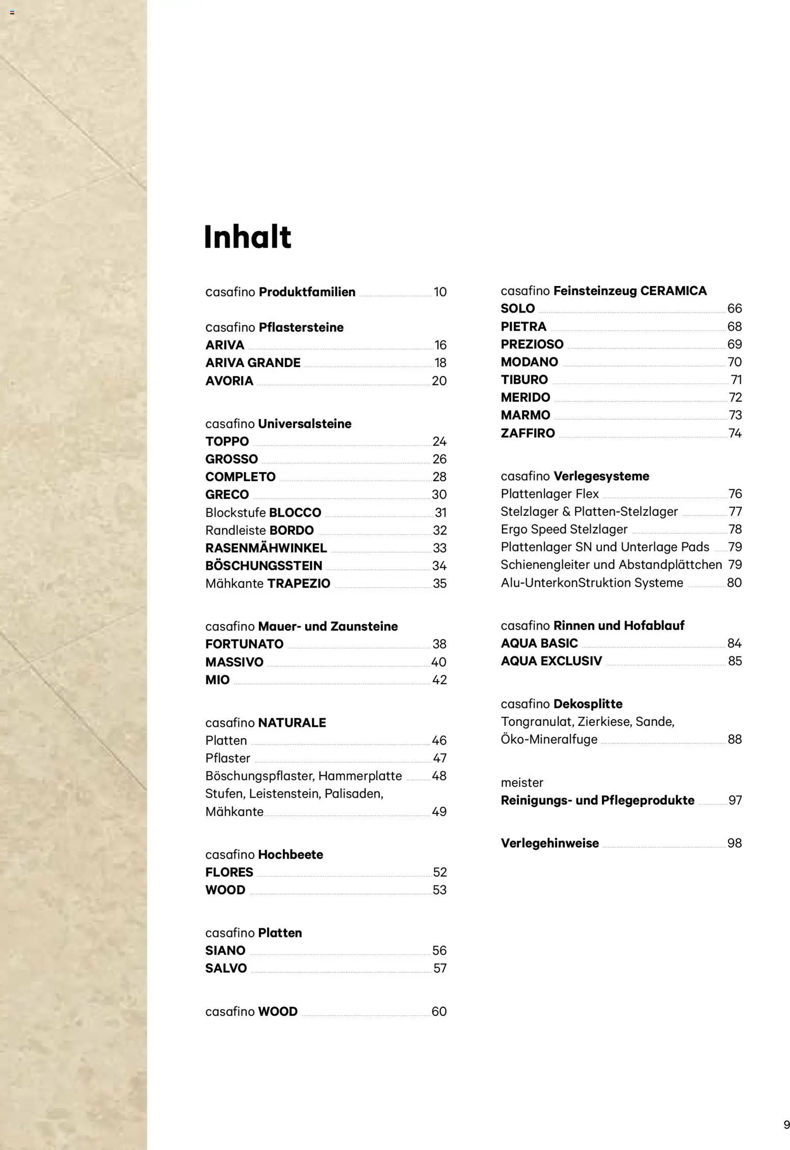 Lagerhaus  Casafino Katalog 2026