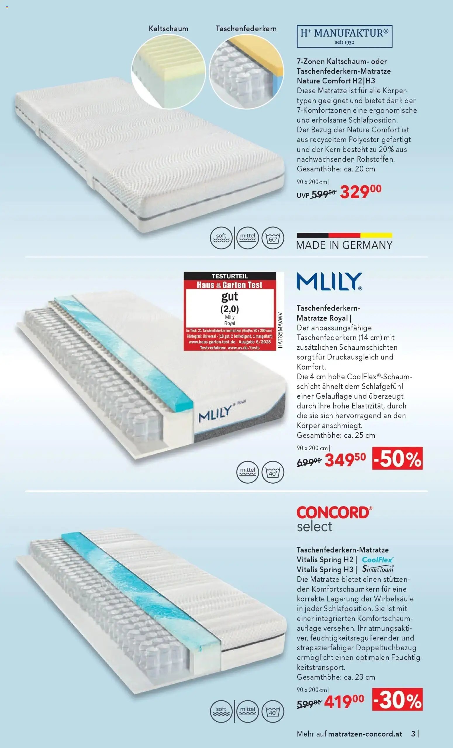 Matratzen Concord Aus Liebe zu gutem Schlaf - Oberwart