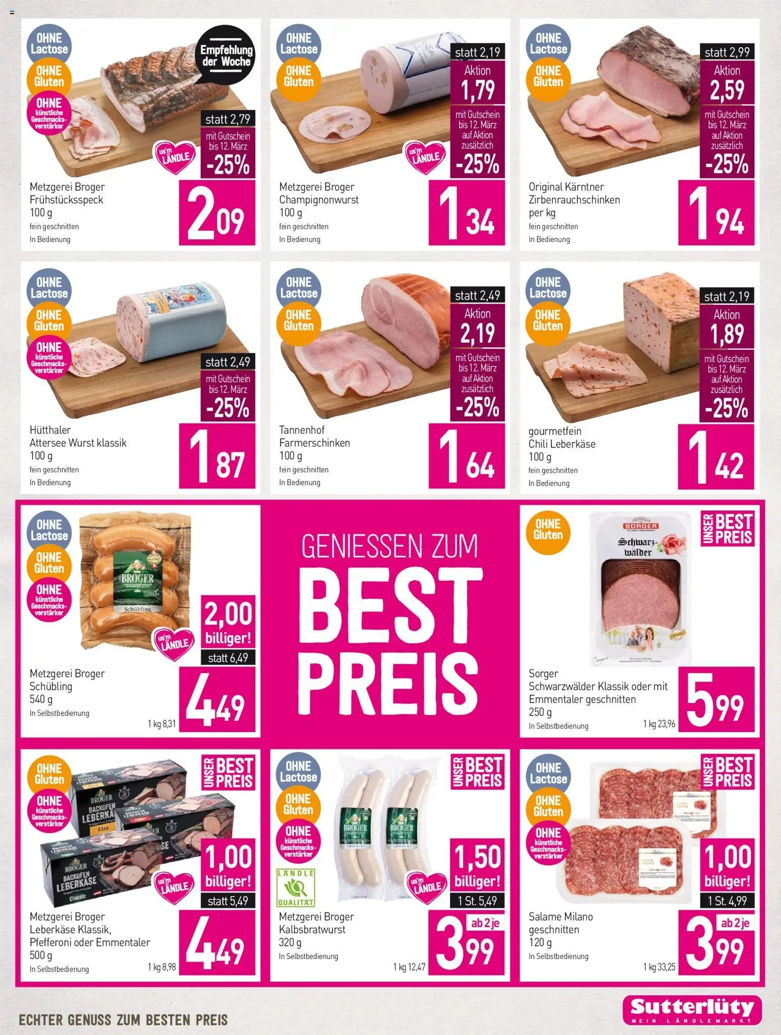 Sutterlüty Flugblatt