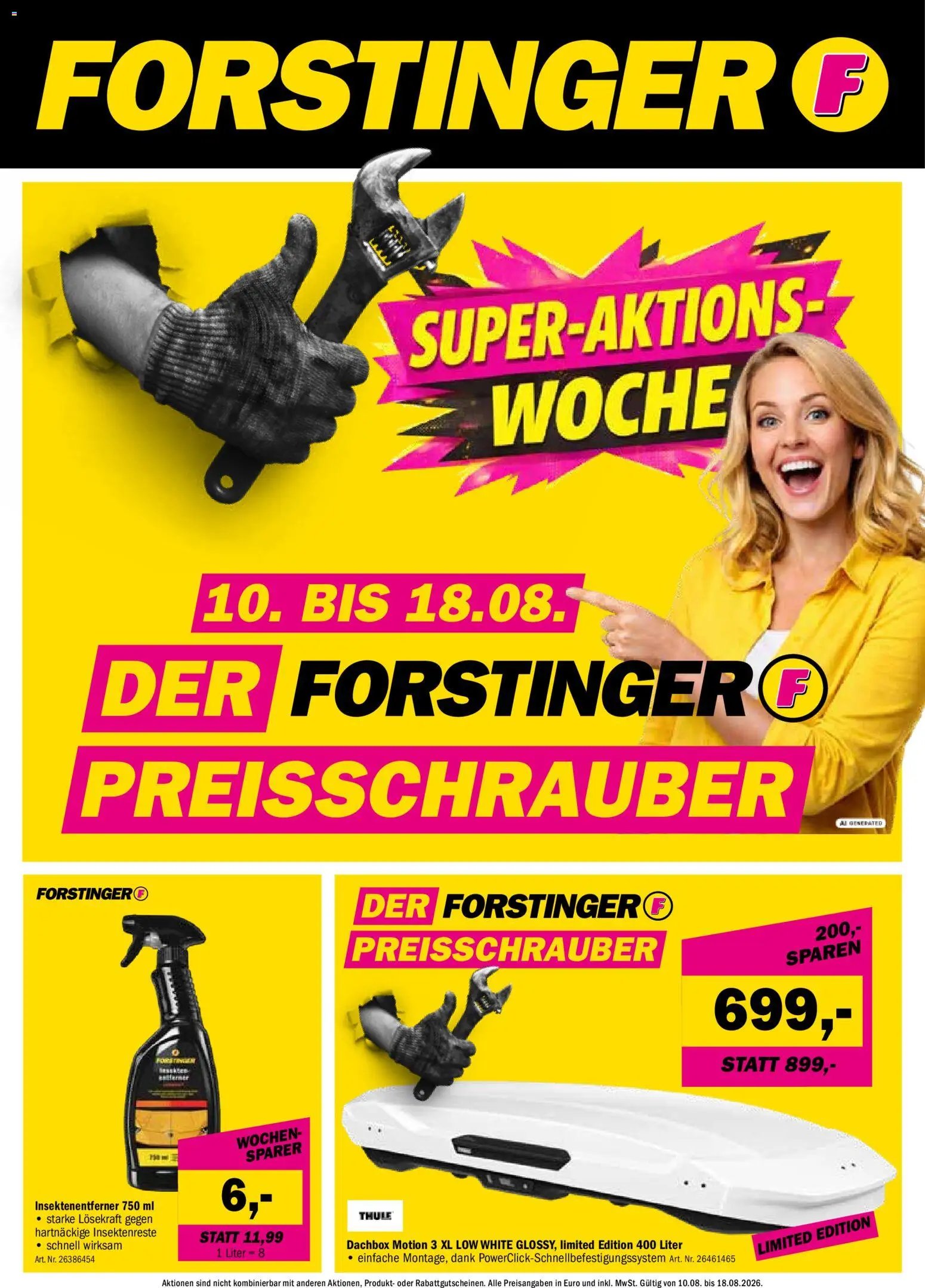 Forstinger Flugblatt