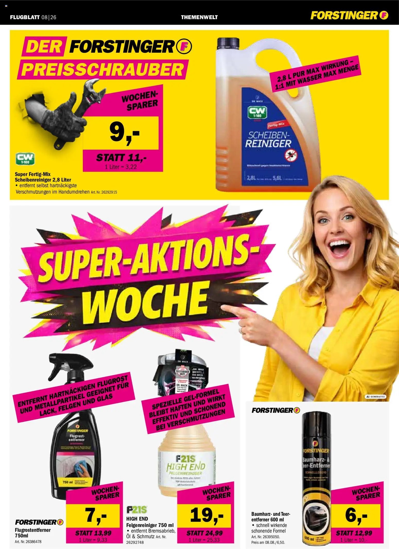 Forstinger Flugblatt