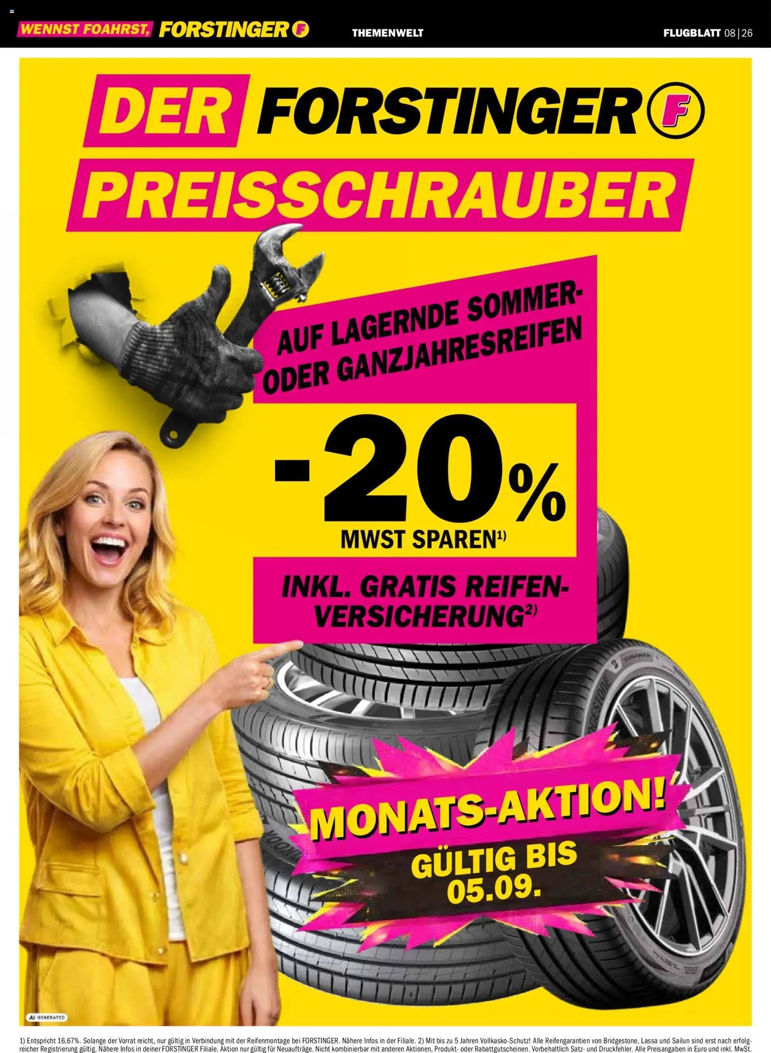 Forstinger Flugblatt