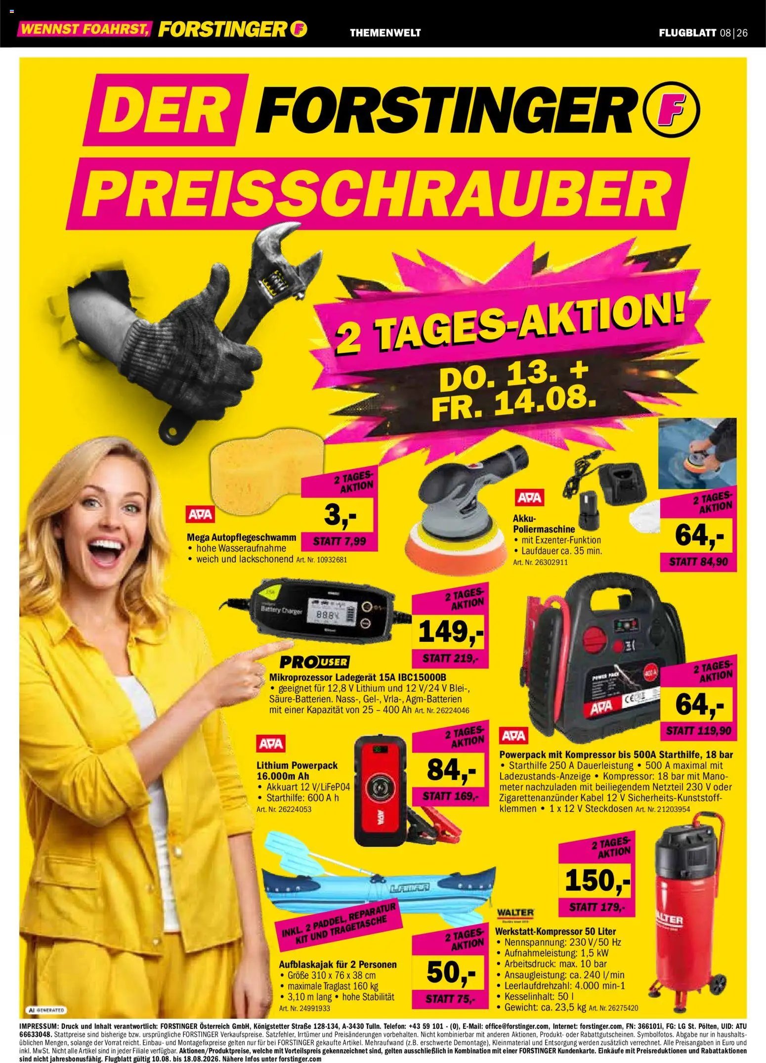 Forstinger Flugblatt