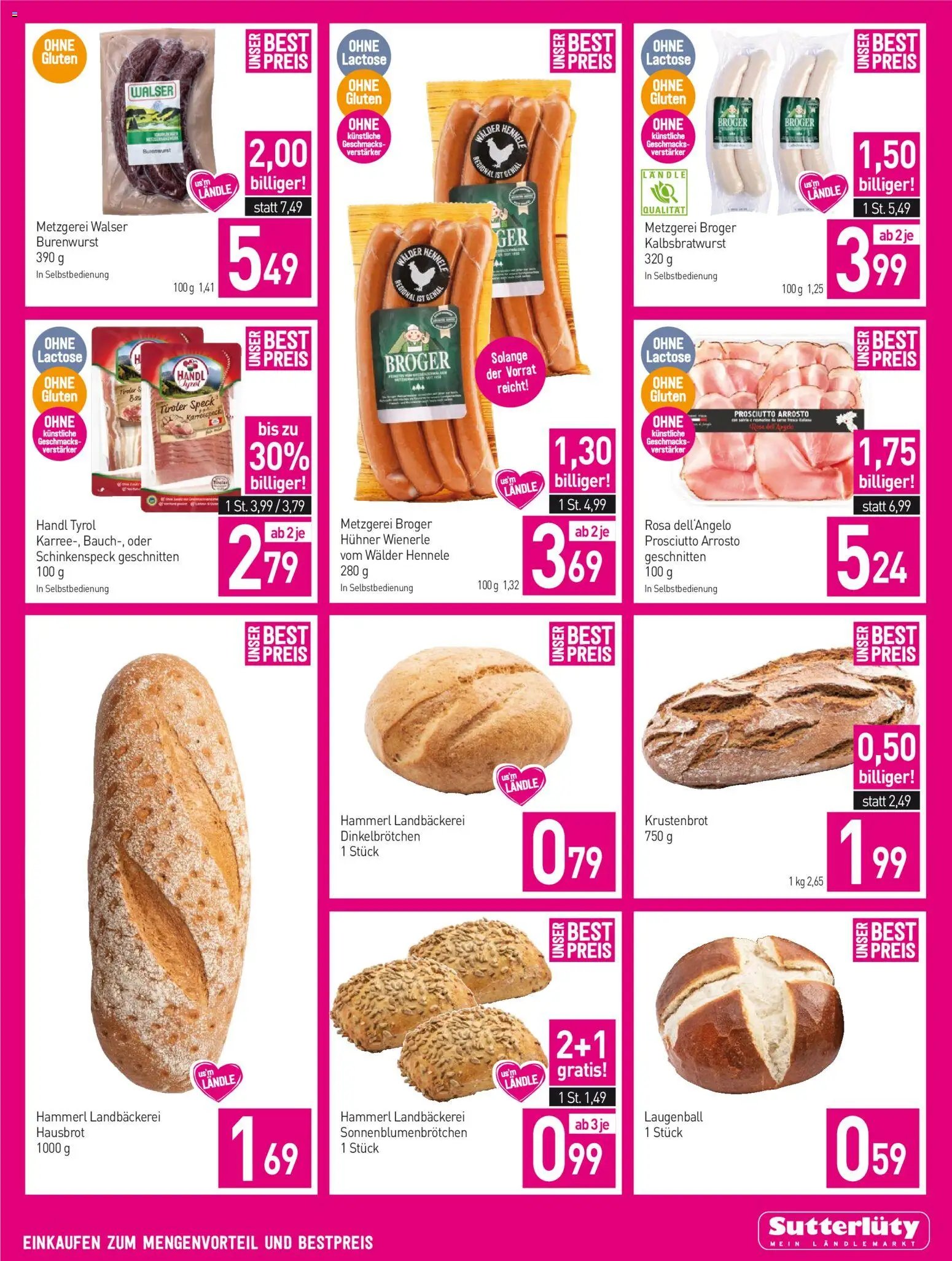 Sutterlüty Flugblatt