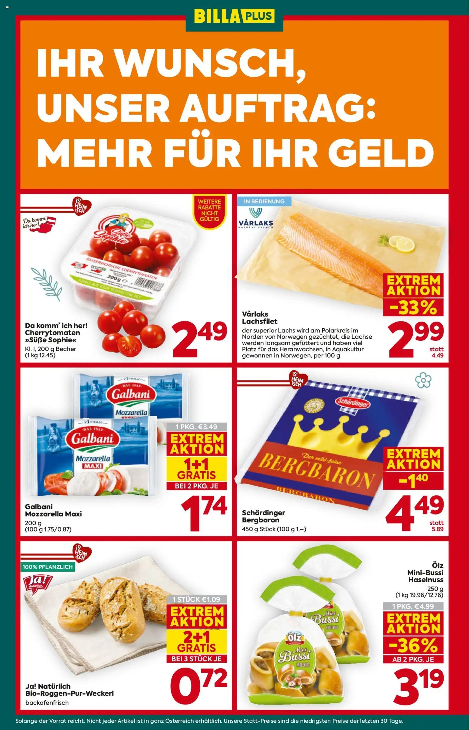 Billa Plus Flugblatt