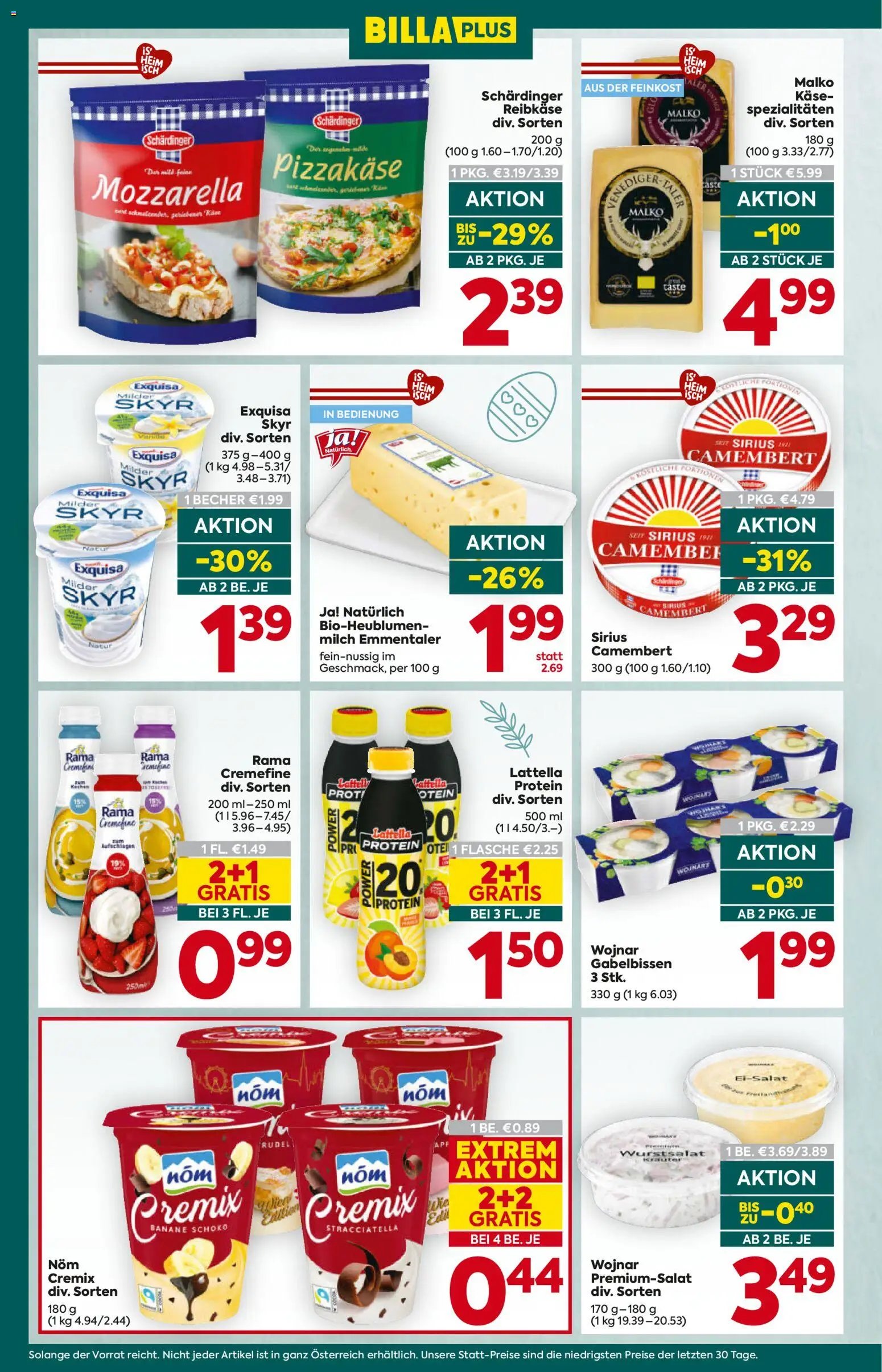 Billa Plus Flugblatt