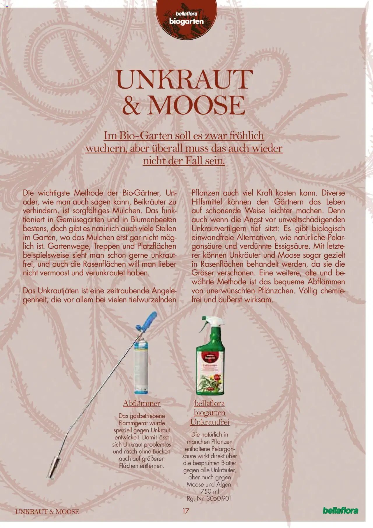 bellaflora Flugblatt