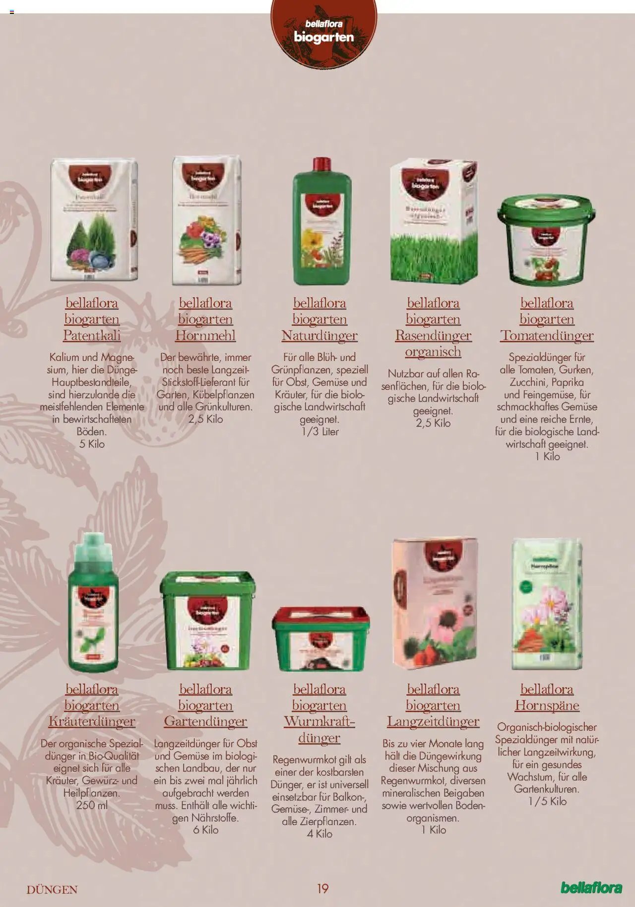 bellaflora Flugblatt