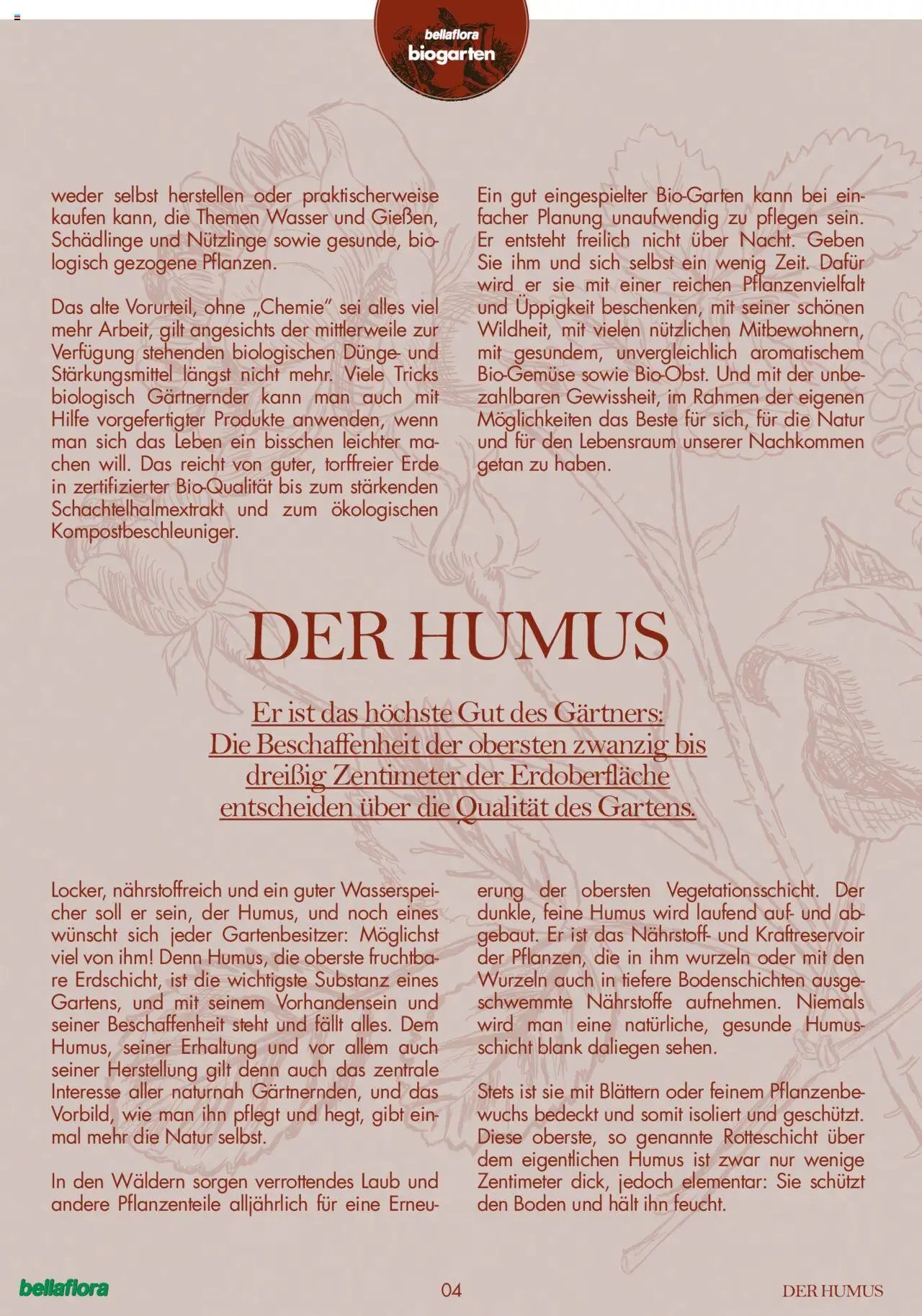 bellaflora Flugblatt