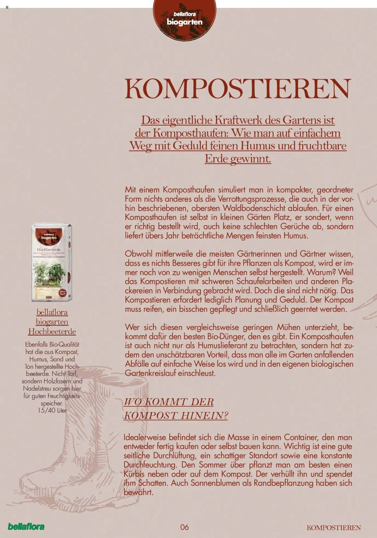 bellaflora Flugblatt