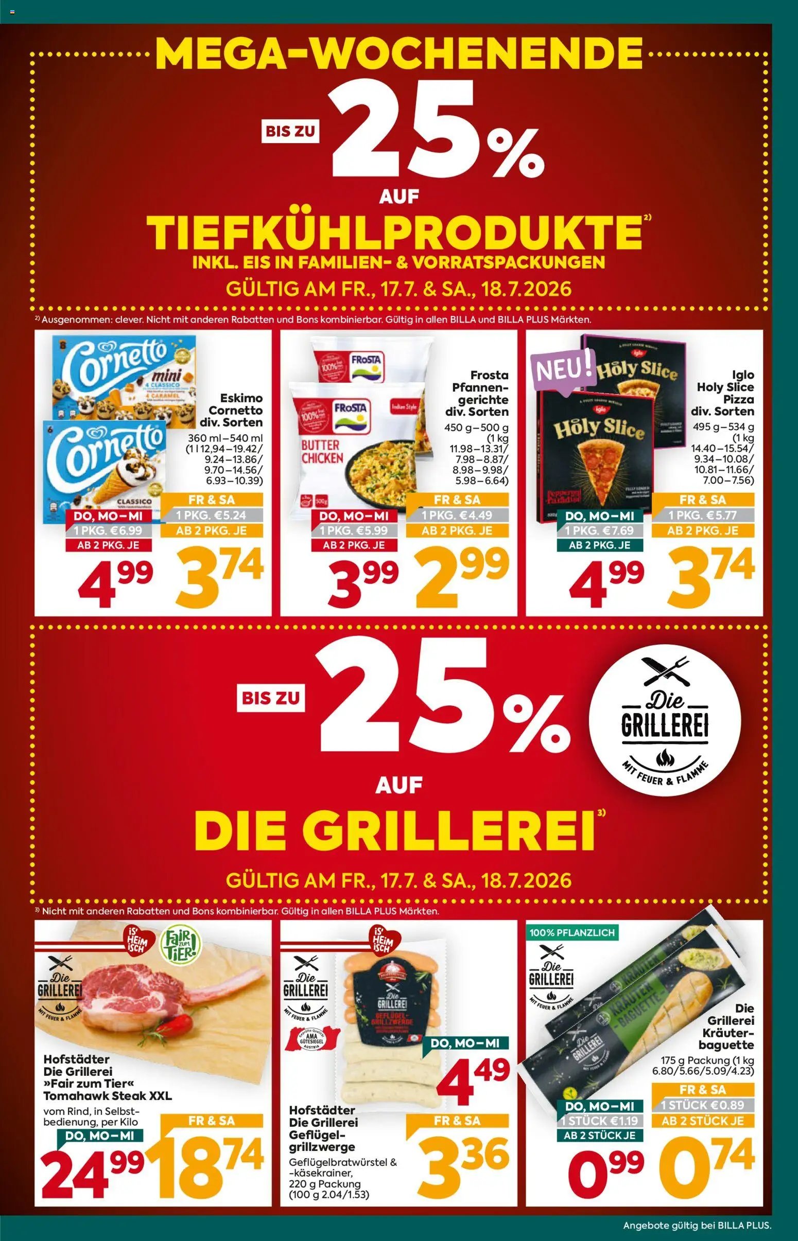 Billa Plus Flugblatt