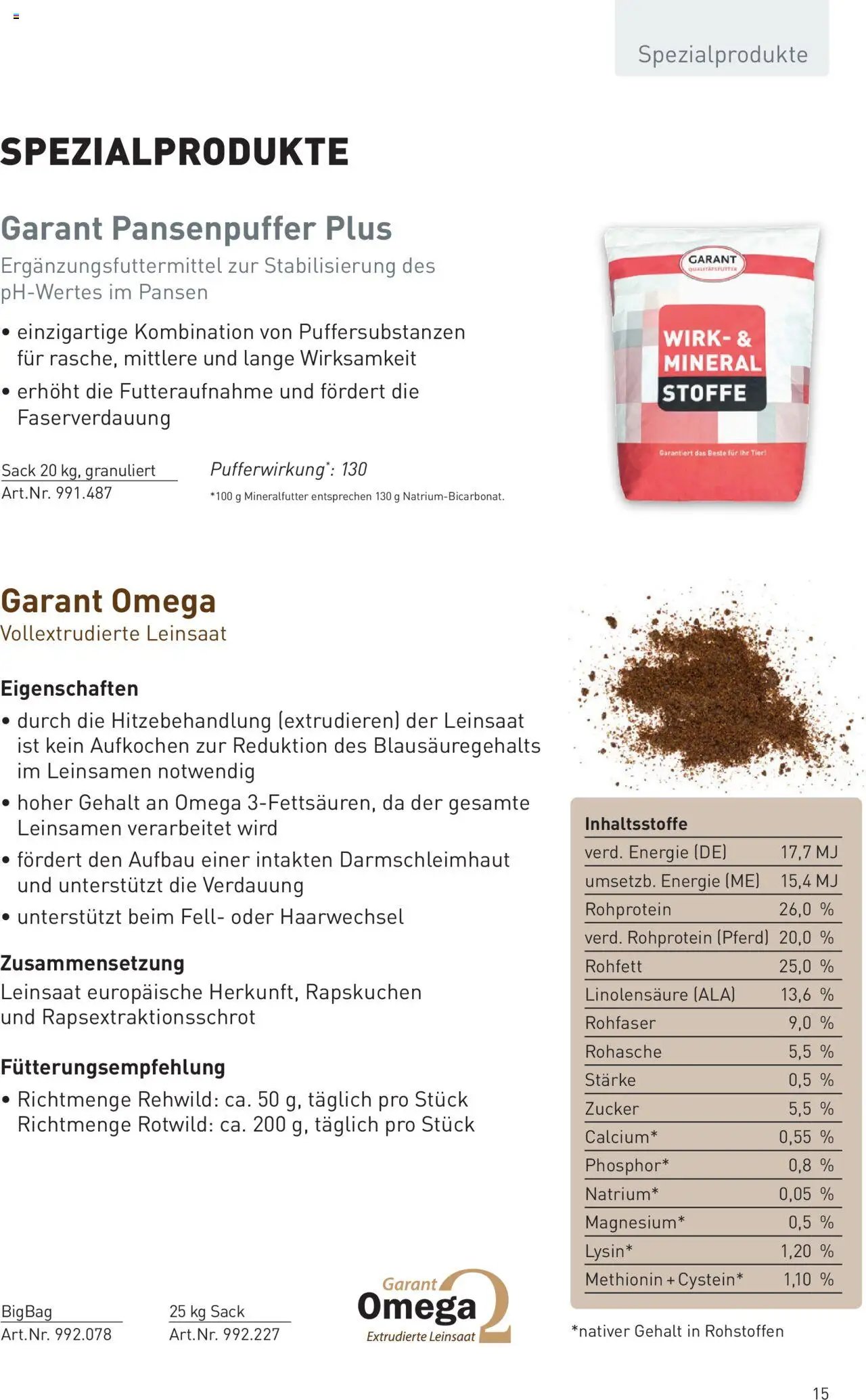 Lagerhaus TROPHY  WILDFUTTER