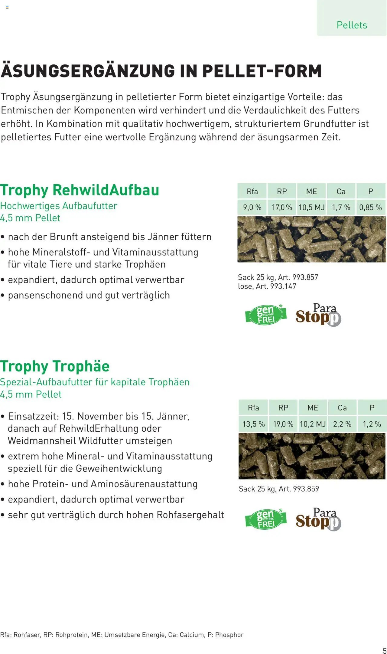 Lagerhaus TROPHY  WILDFUTTER