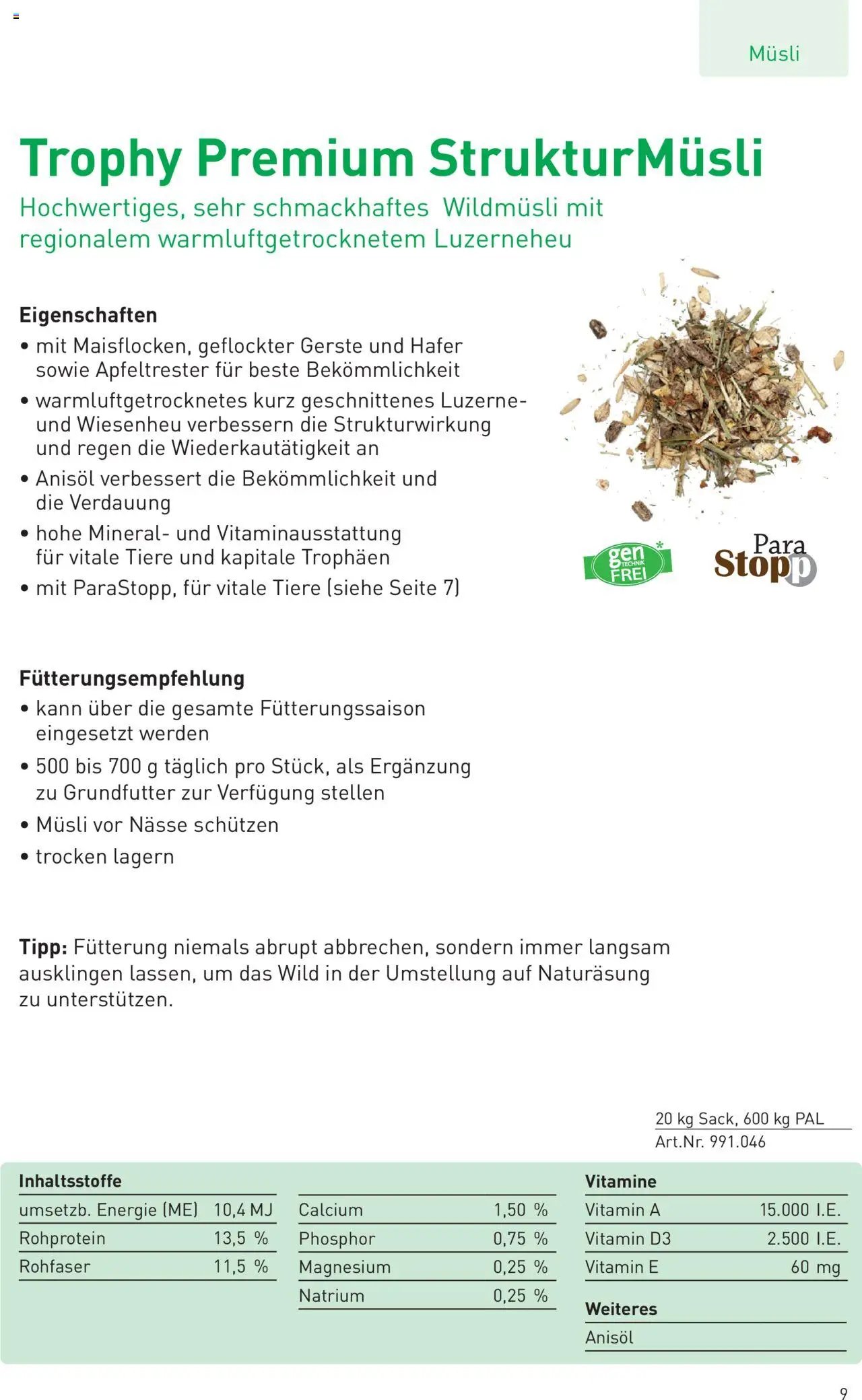 Lagerhaus TROPHY  WILDFUTTER