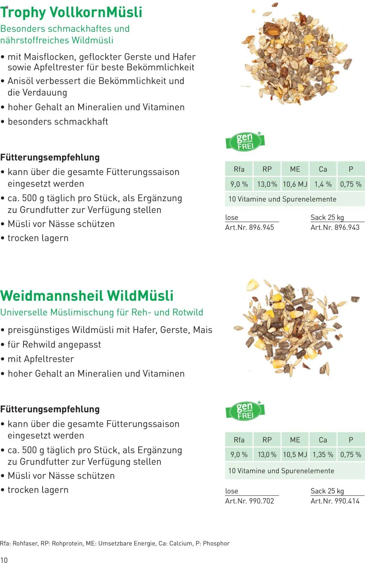 Lagerhaus TROPHY  WILDFUTTER