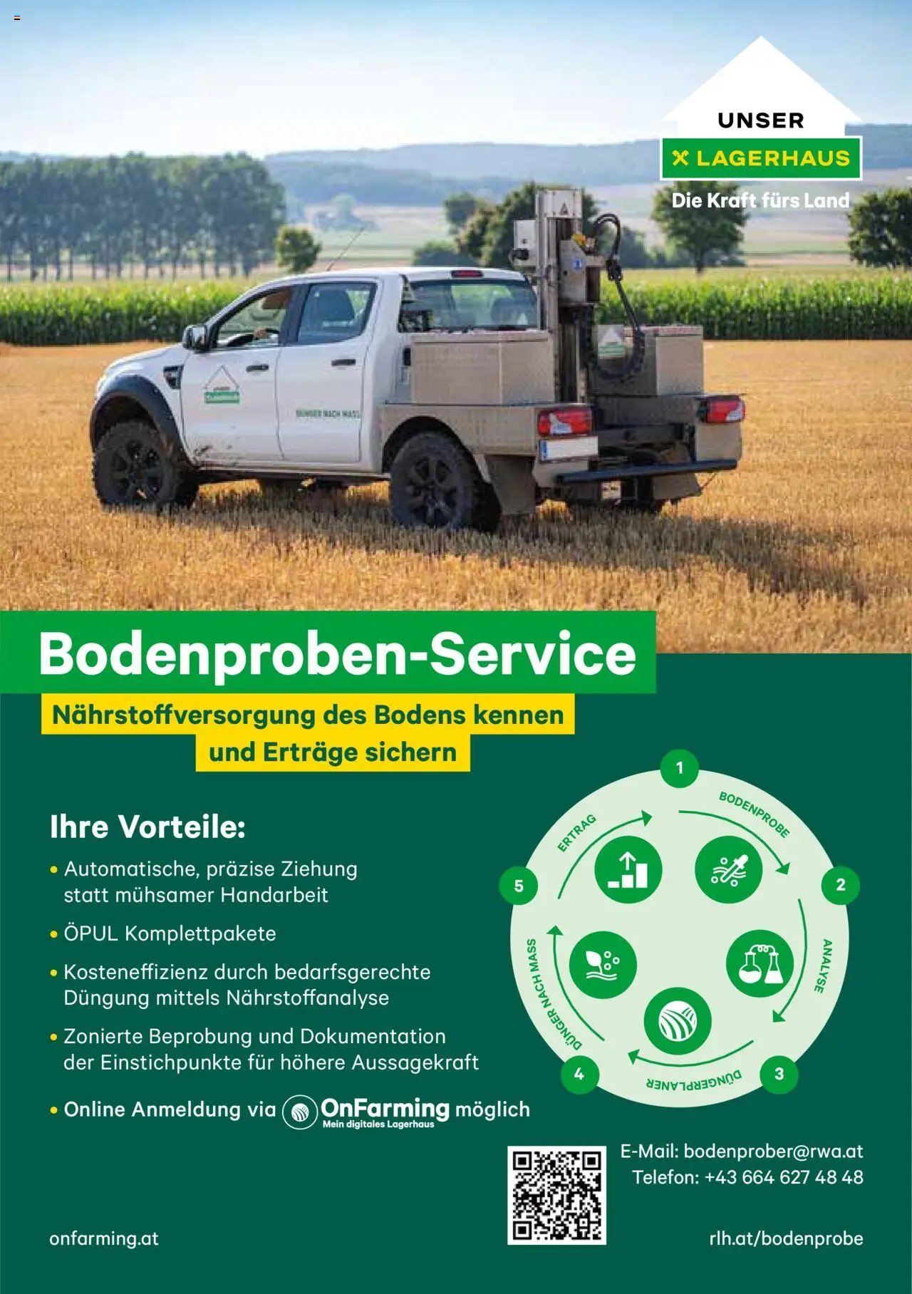 Lagerhaus Bodenprobenanalyse-Ackerbau
