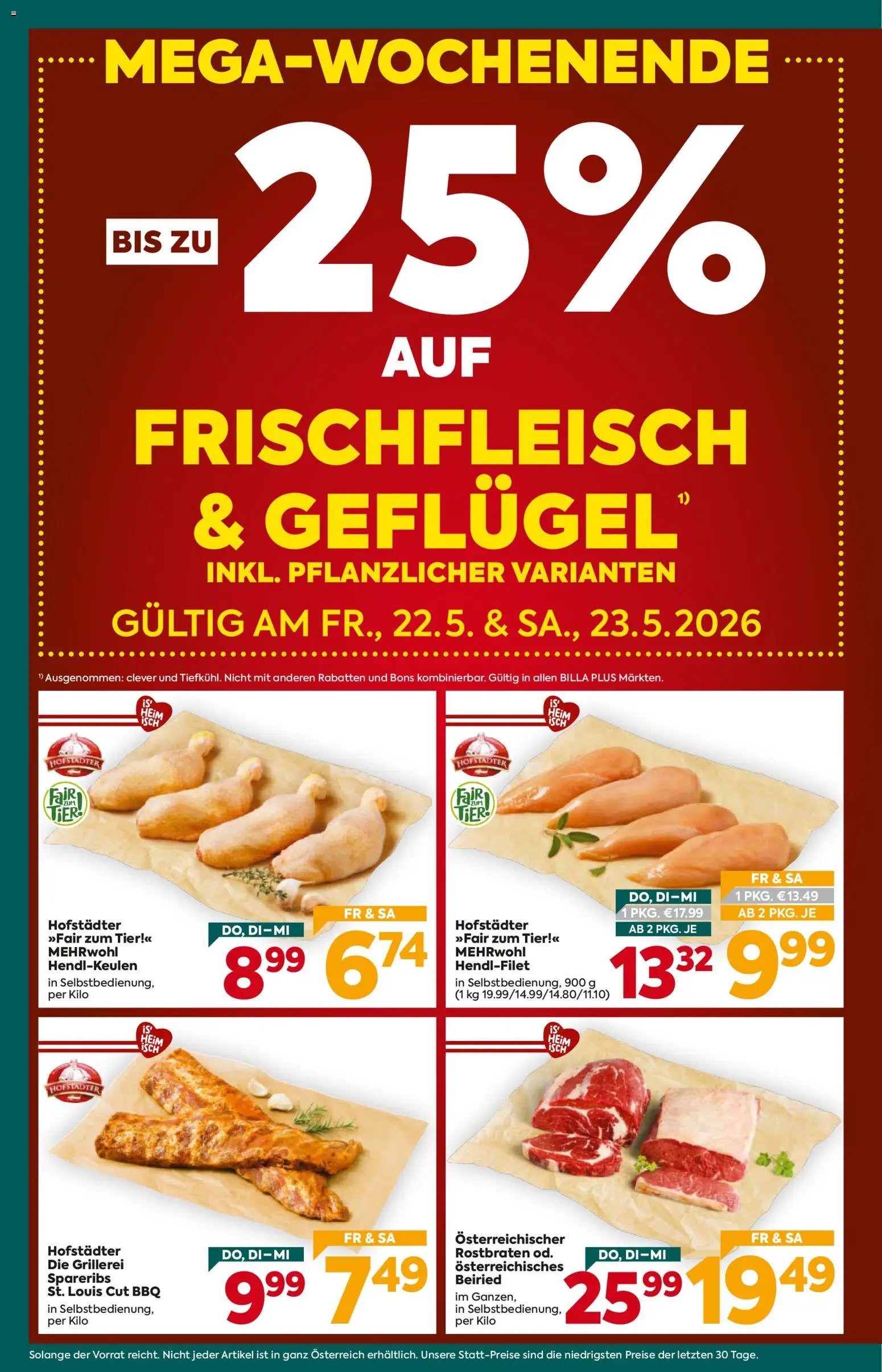 Billa Plus Flugblatt