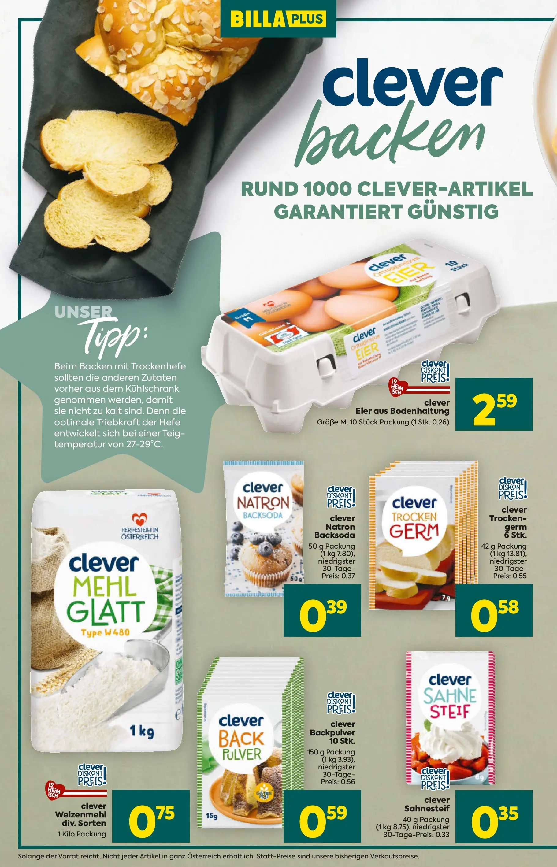 Billa Plus - Alles Rund Ums  Backen