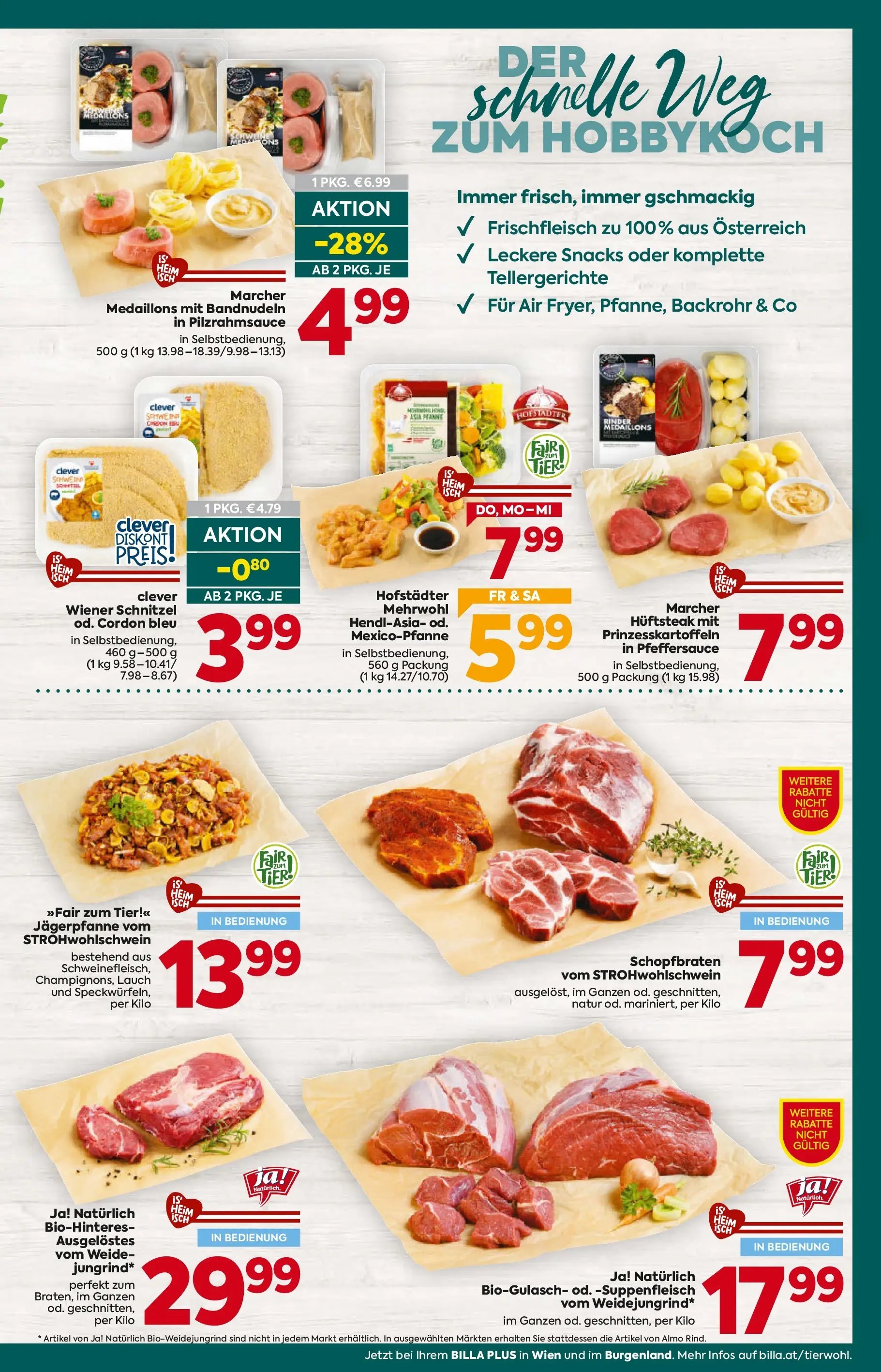 Billa Plus Flugblatt - Burgenland