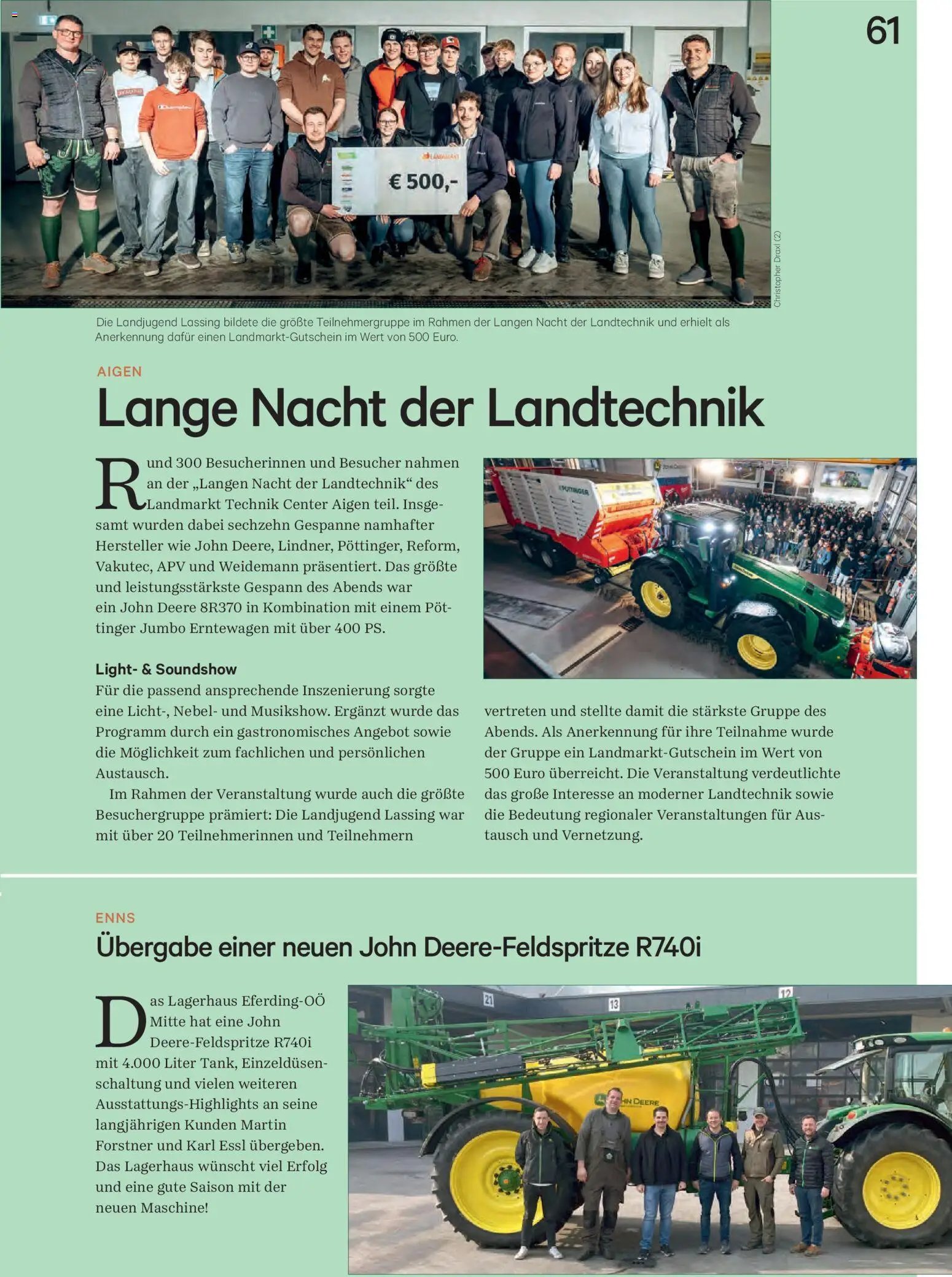 Lagerhaus Unser Land Mai 2025