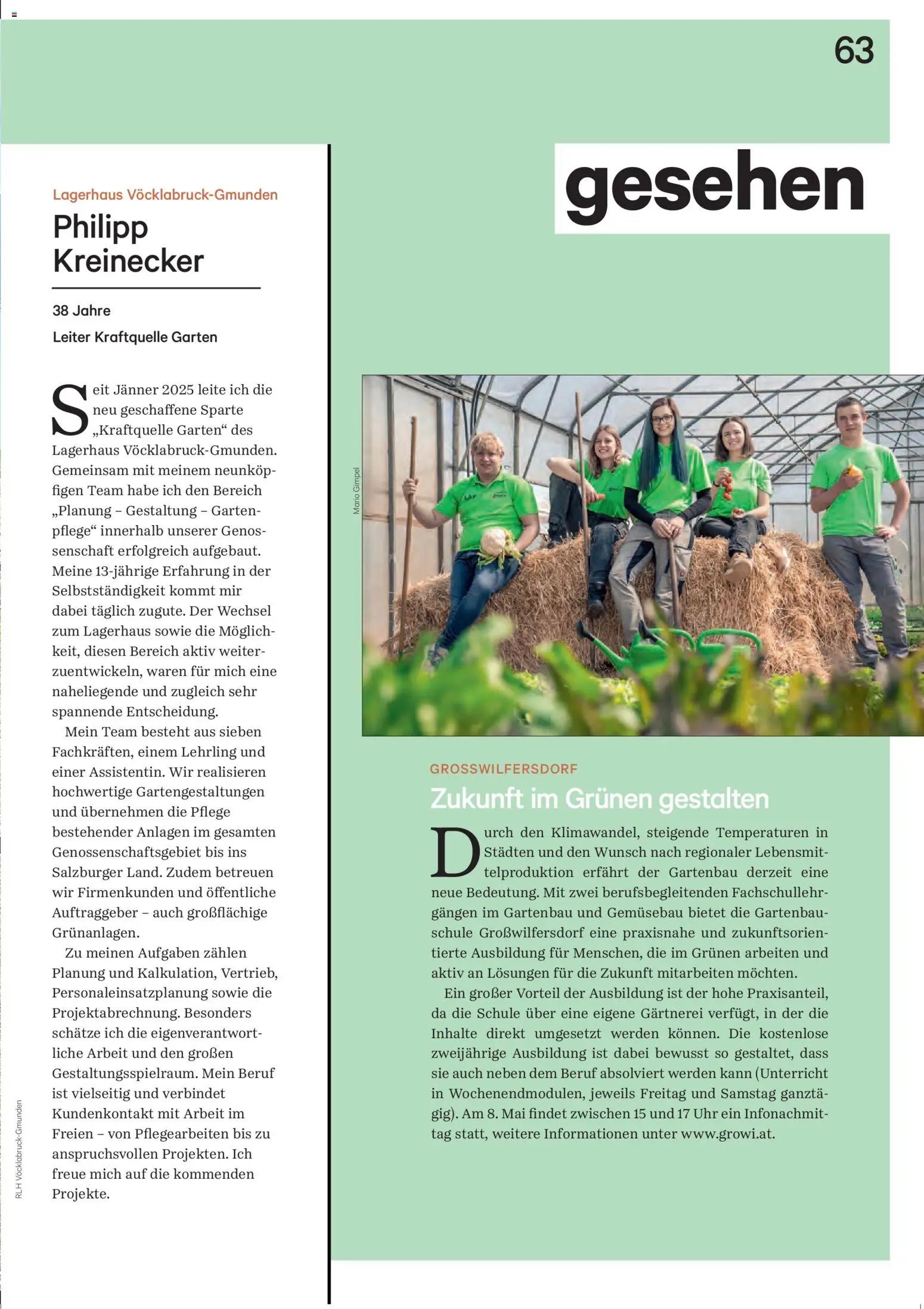 Lagerhaus Unser Land Mai 2025