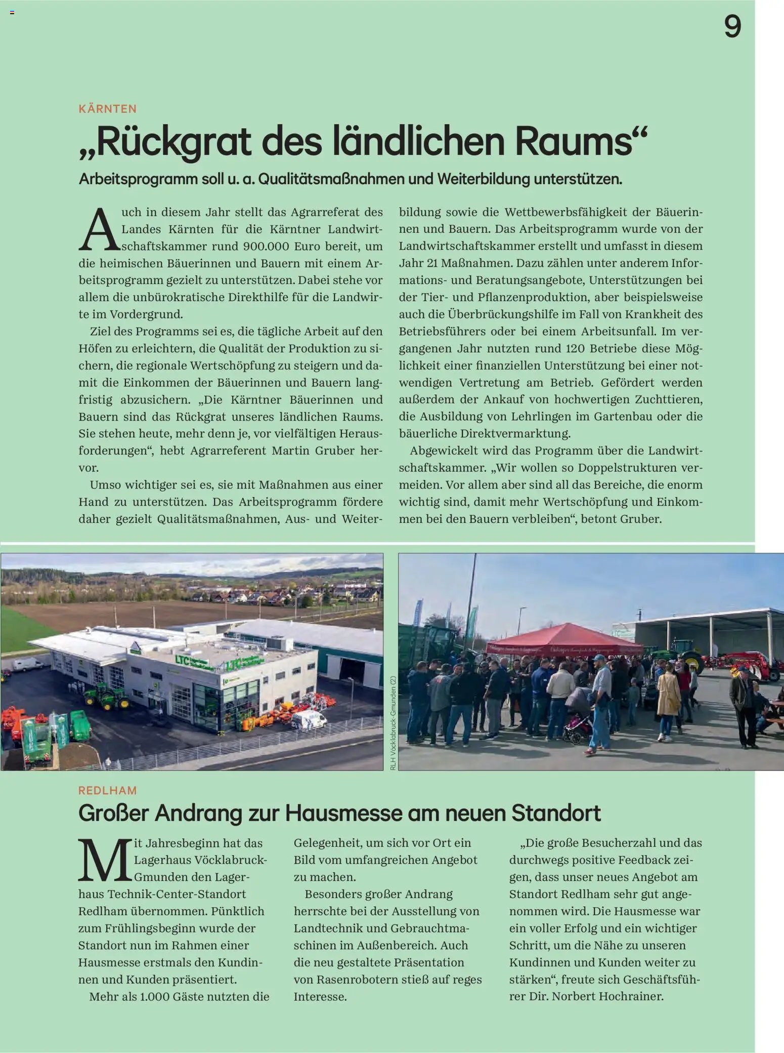 Lagerhaus Unser Land Mai 2025
