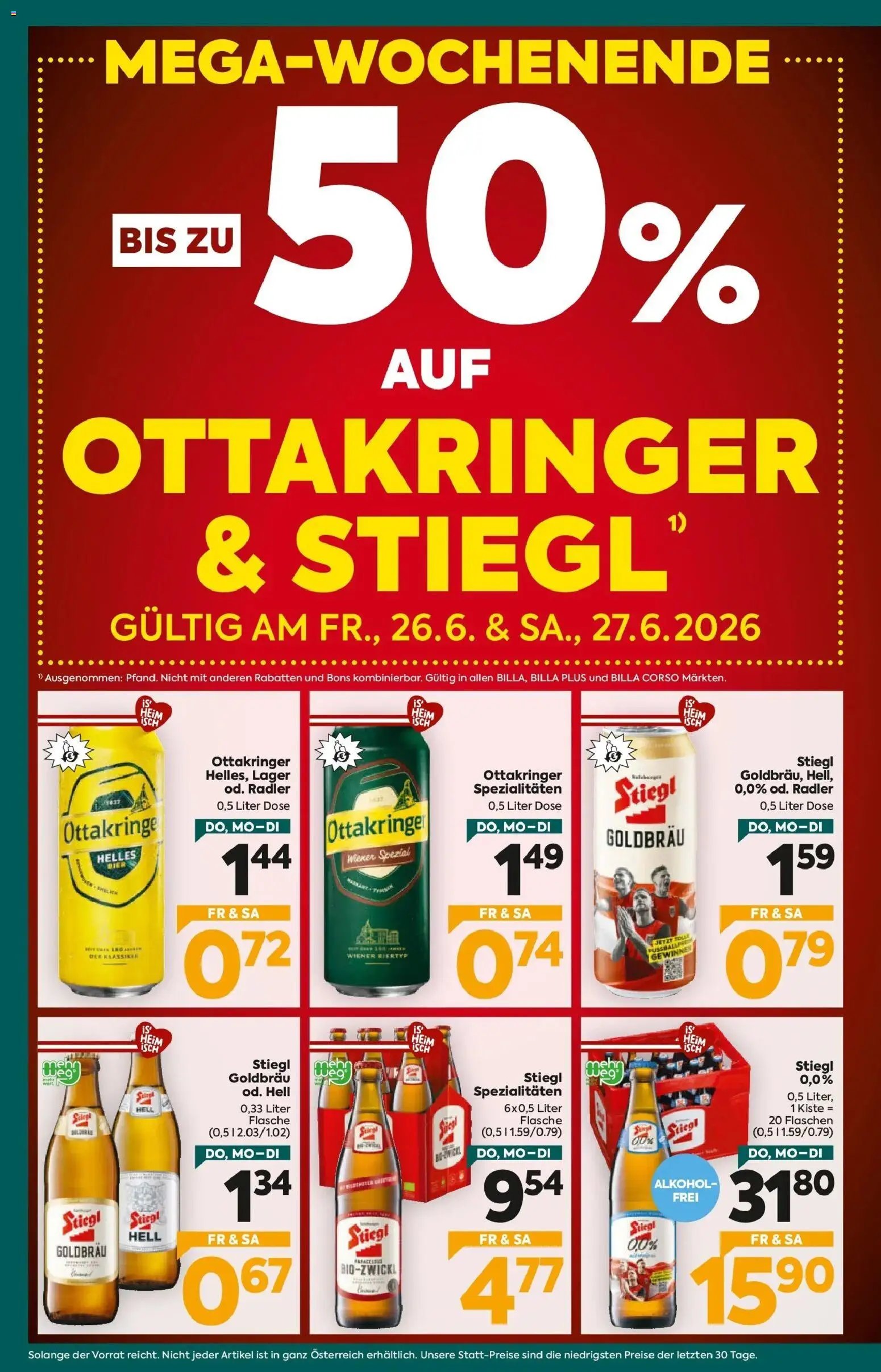 Billa Plus Flugblatt - Tirol