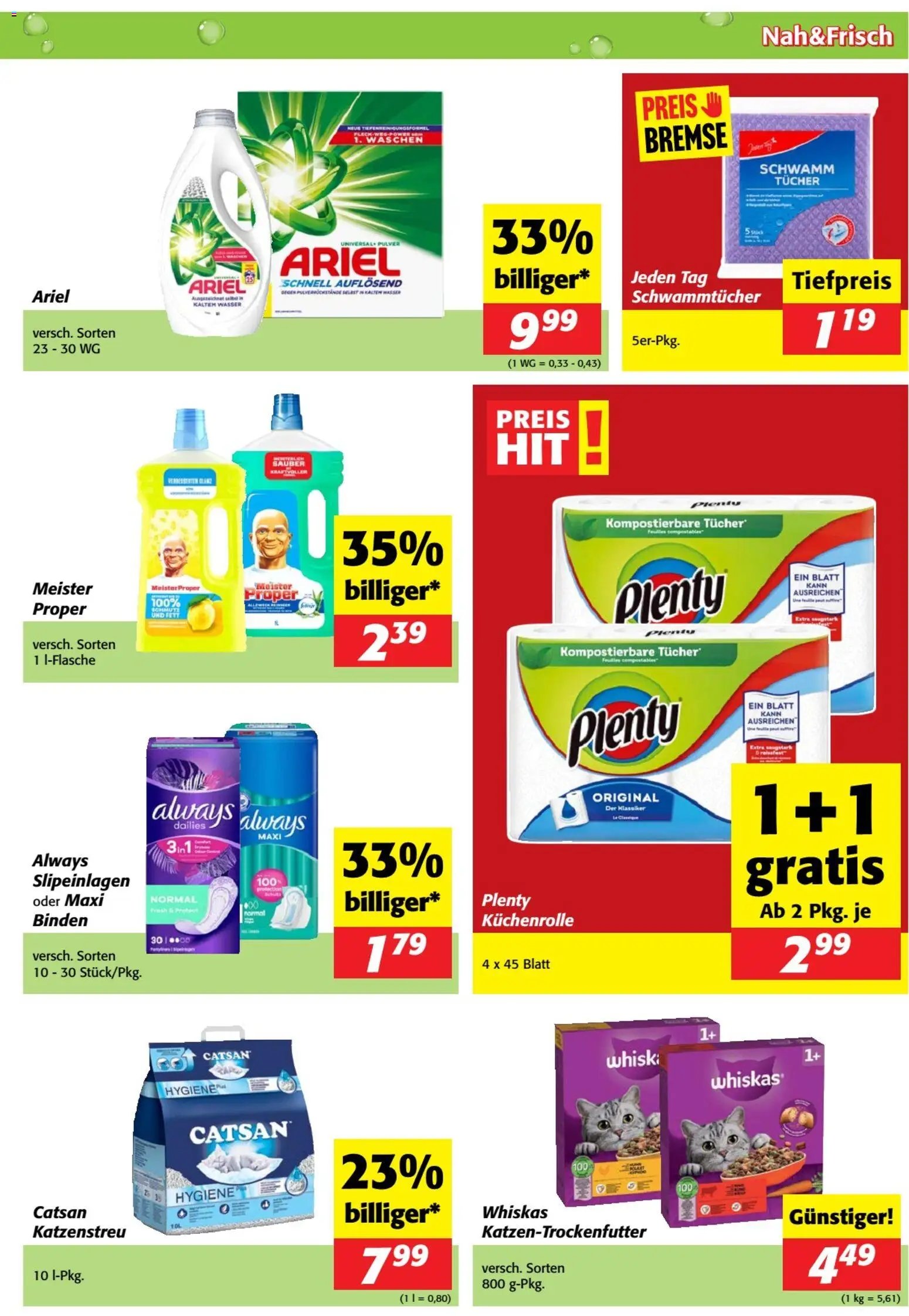 Nah und Frisch Flugblatt