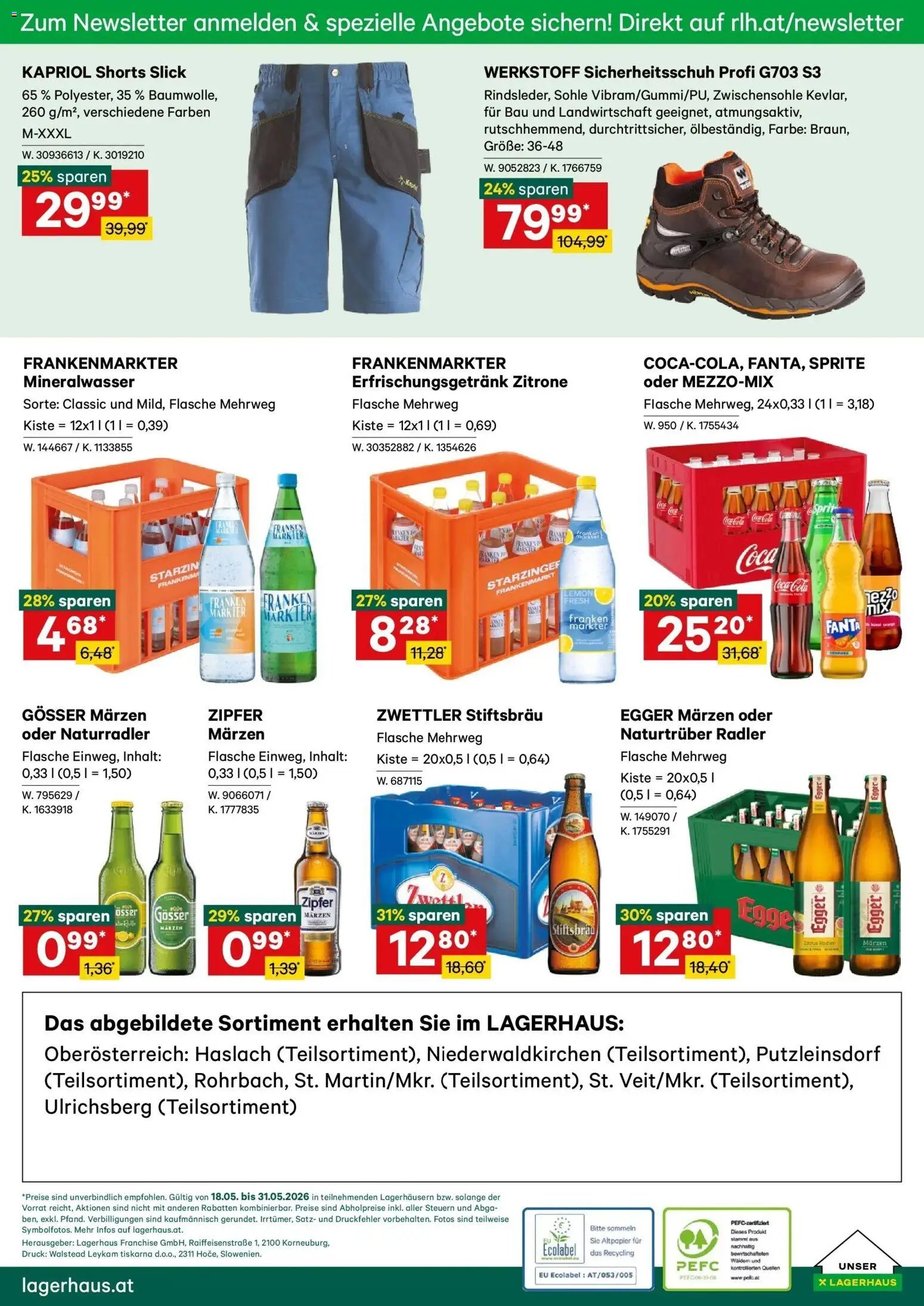 Lagerhaus Wochen Angebote