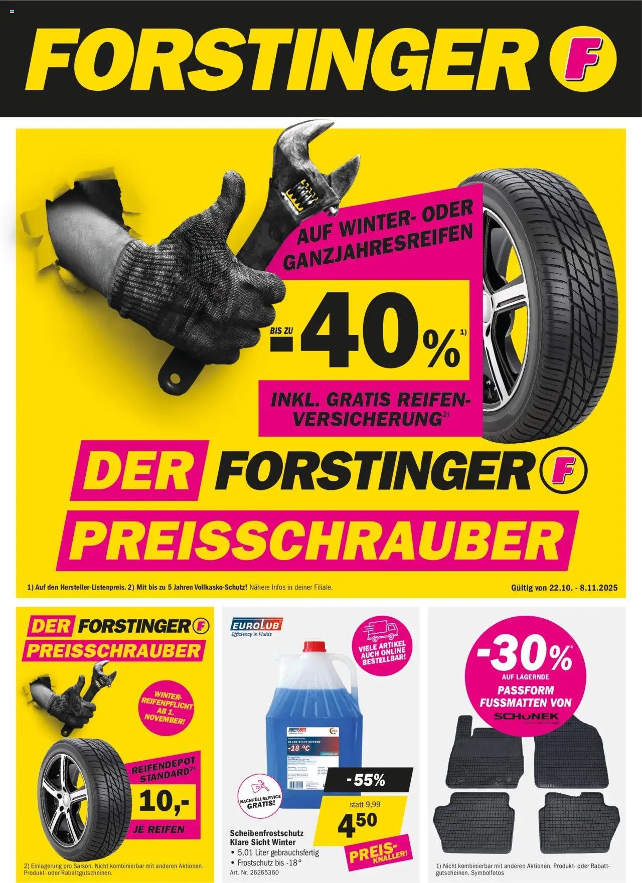 Forstinger Flugblatt