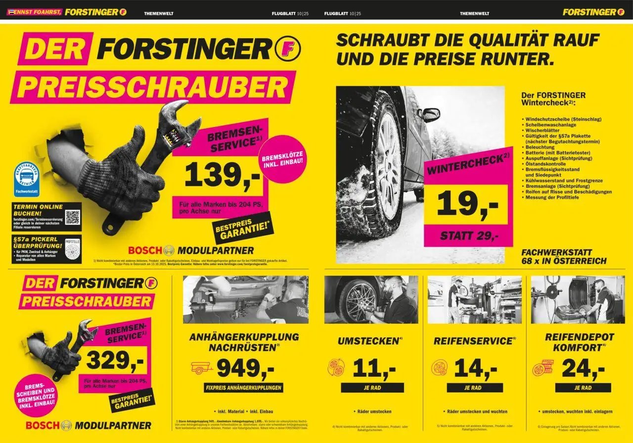 Forstinger Flugblatt