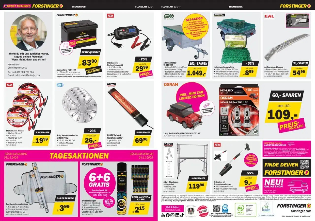 Forstinger Flugblatt