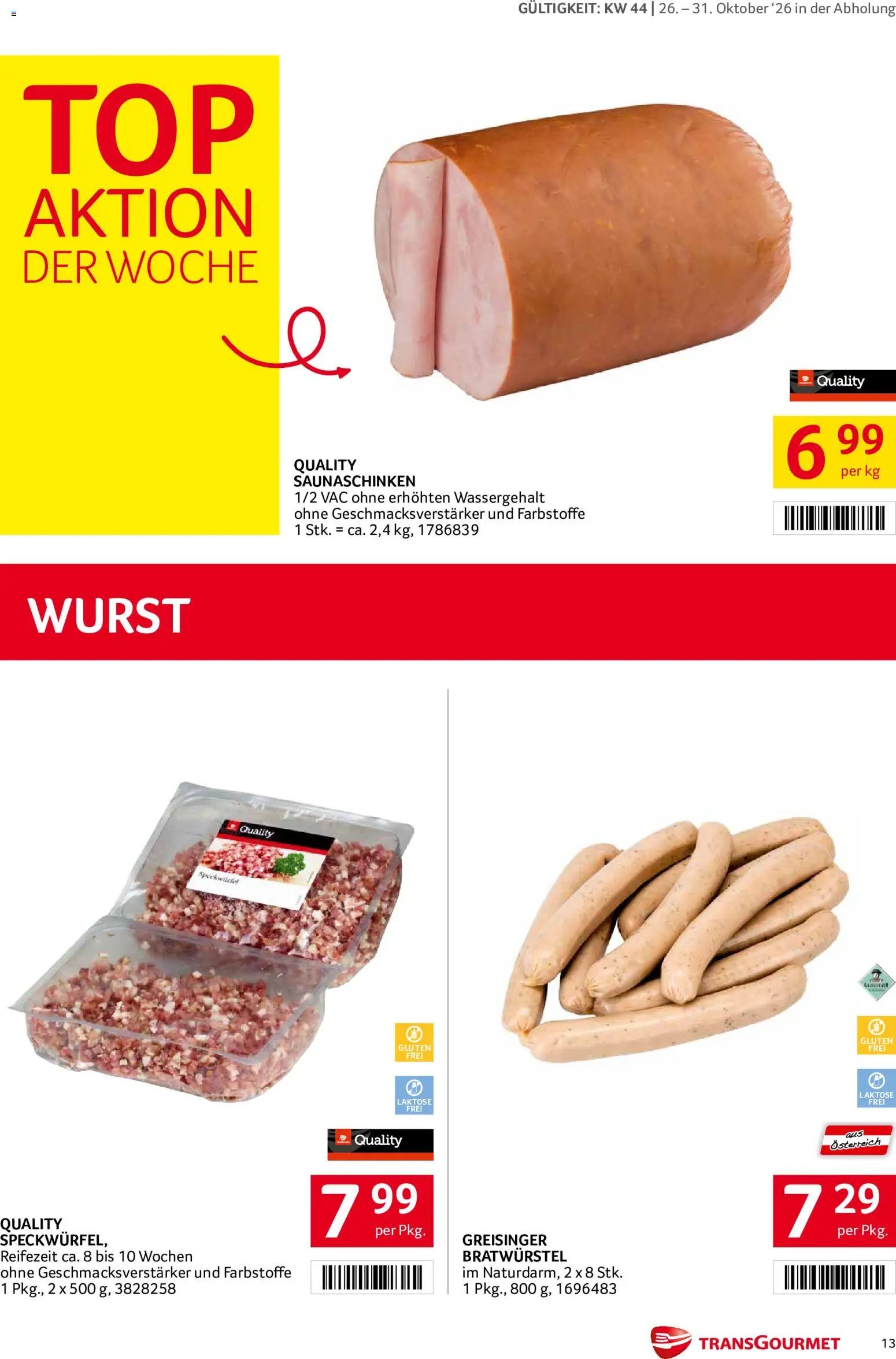 Transgourmet Abhol Aktion