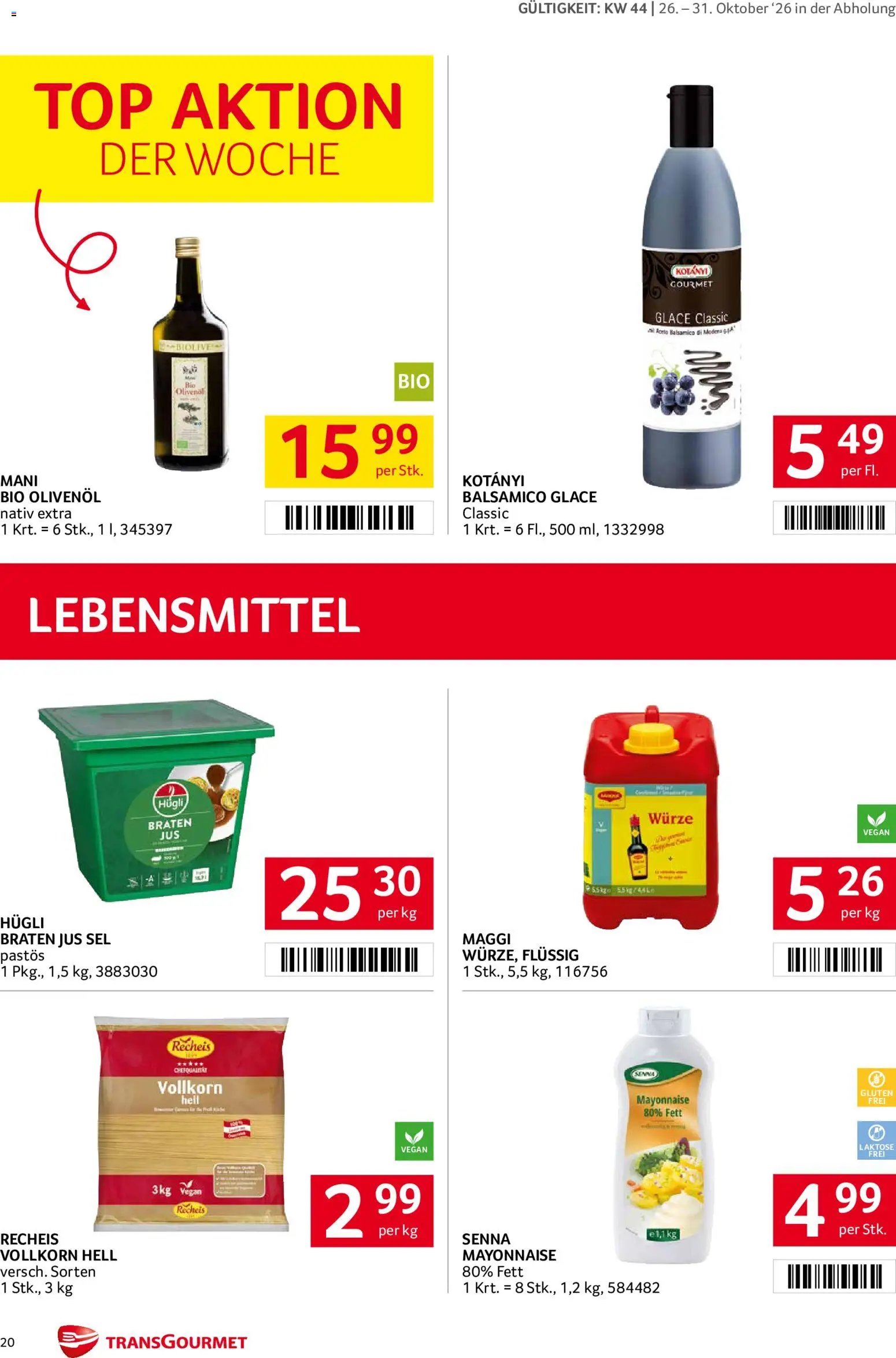Transgourmet Abhol Aktion