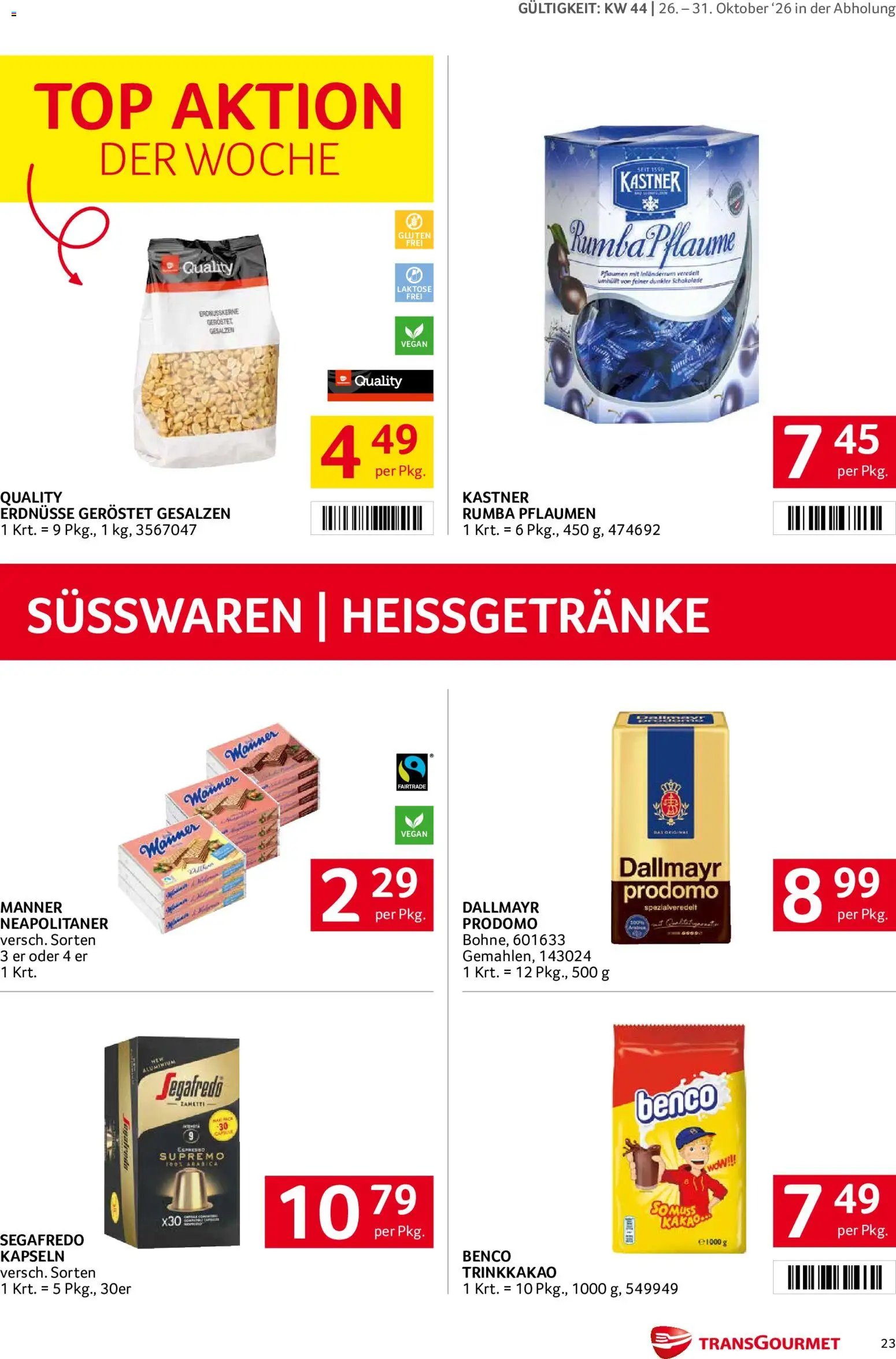 Transgourmet Abhol Aktion