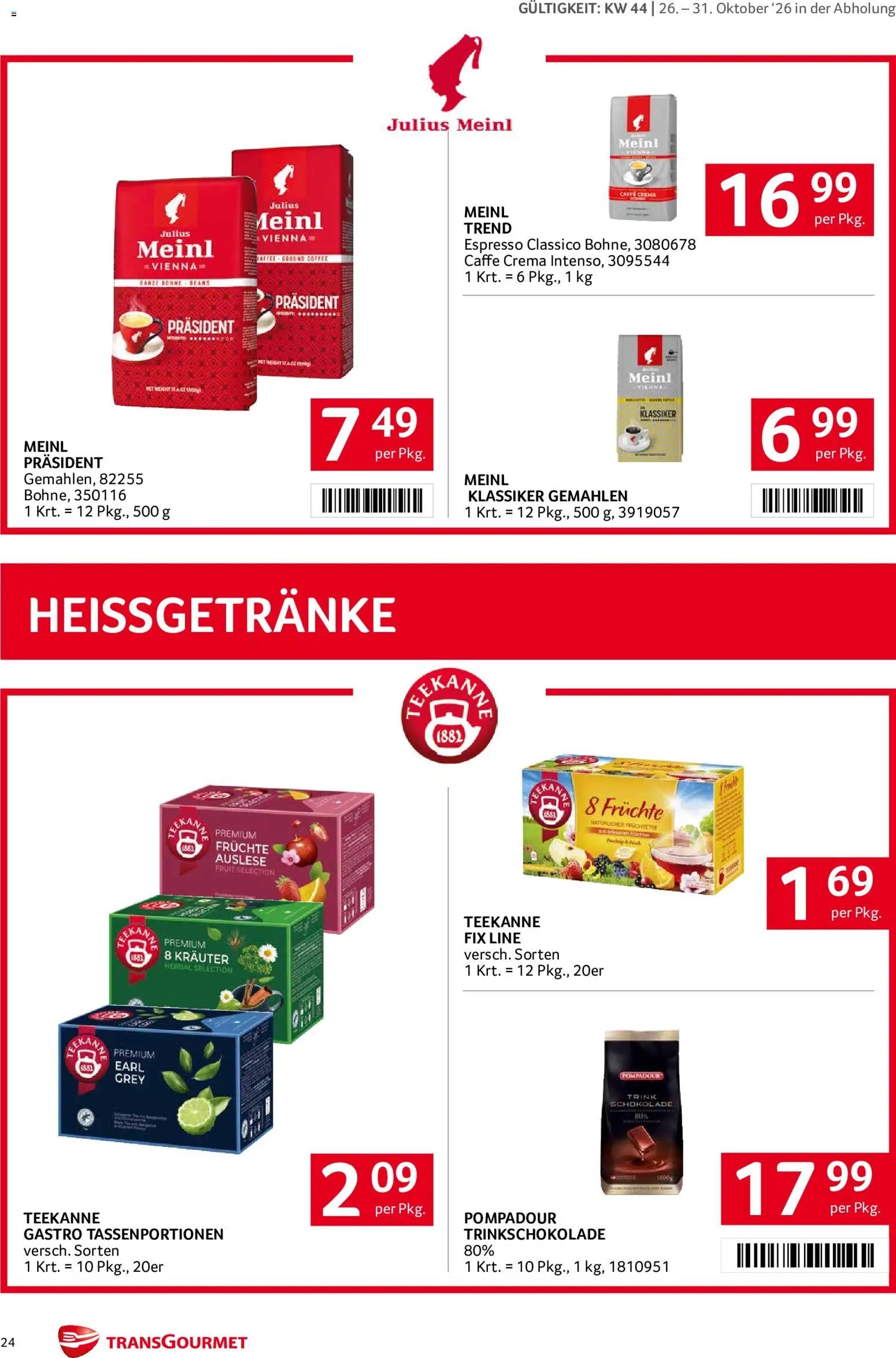 Transgourmet Abhol Aktion