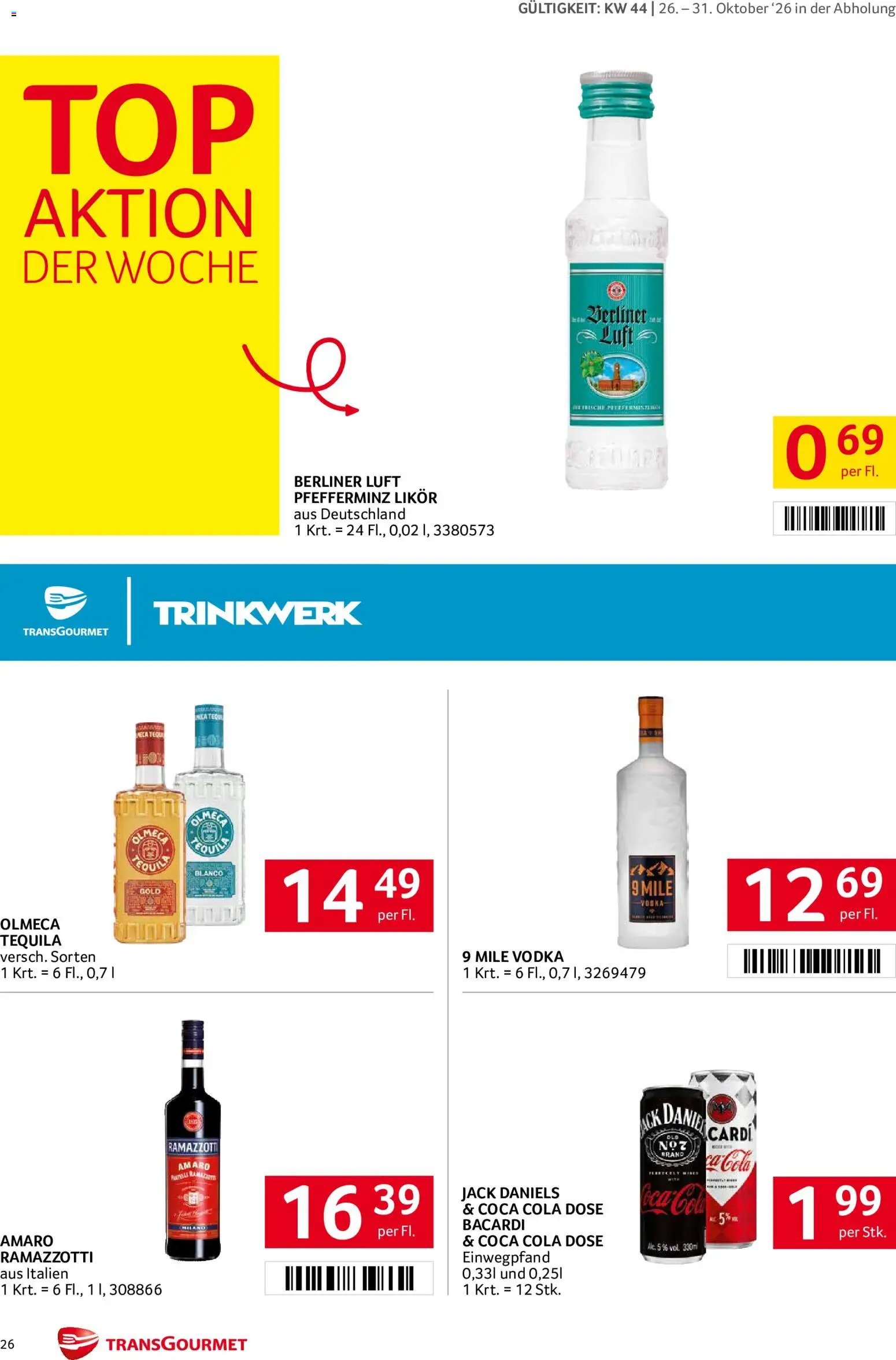 Transgourmet Abhol Aktion