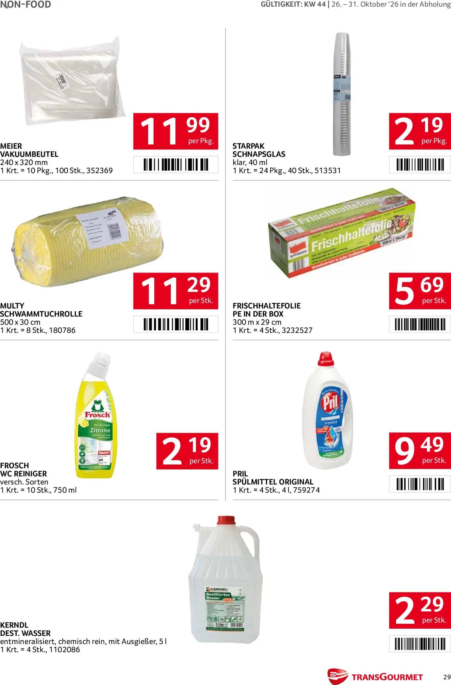 Transgourmet Abhol Aktion