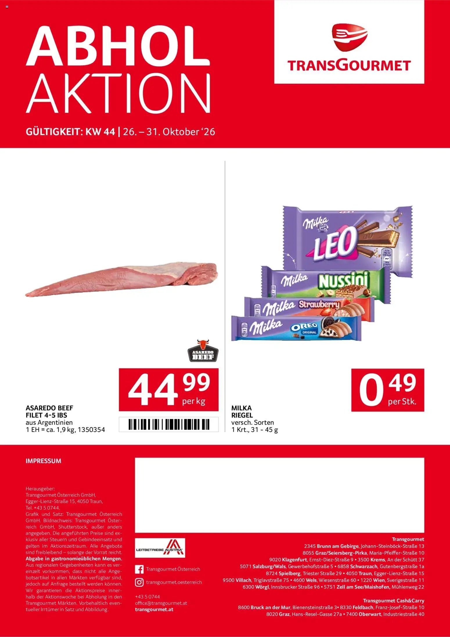 Transgourmet Abhol Aktion