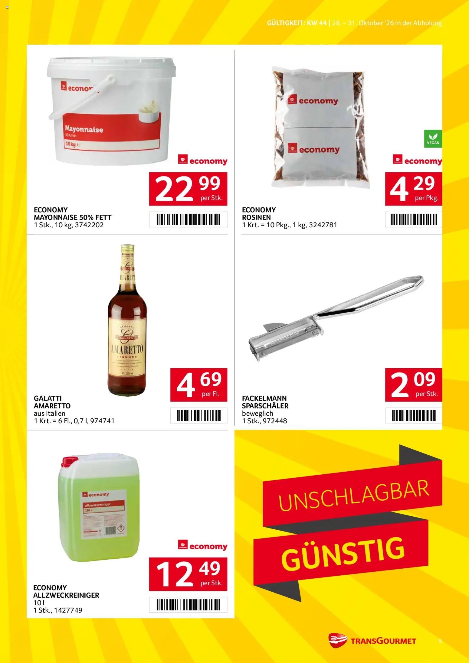 Transgourmet Abhol Aktion