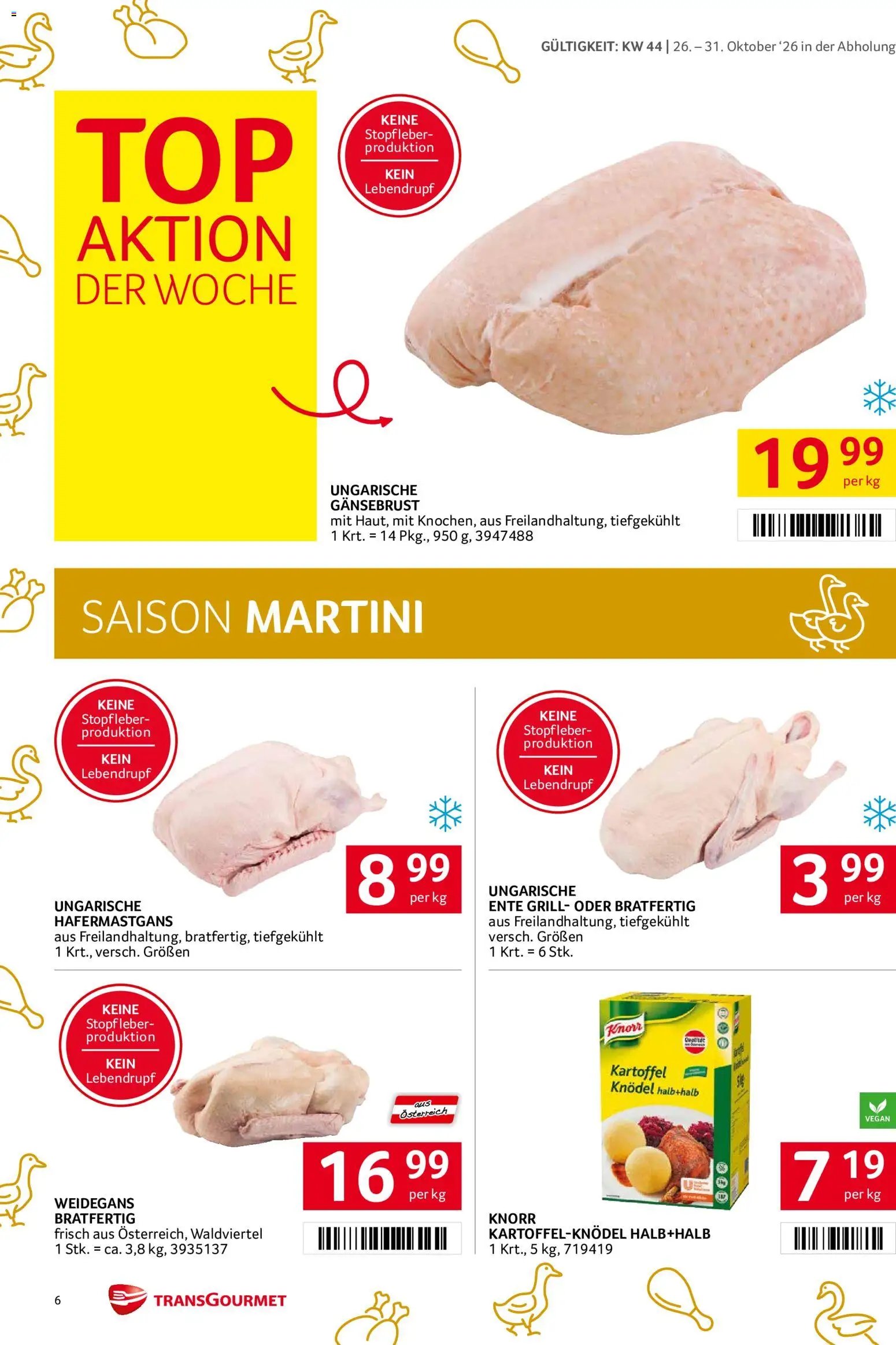 Transgourmet Abhol Aktion