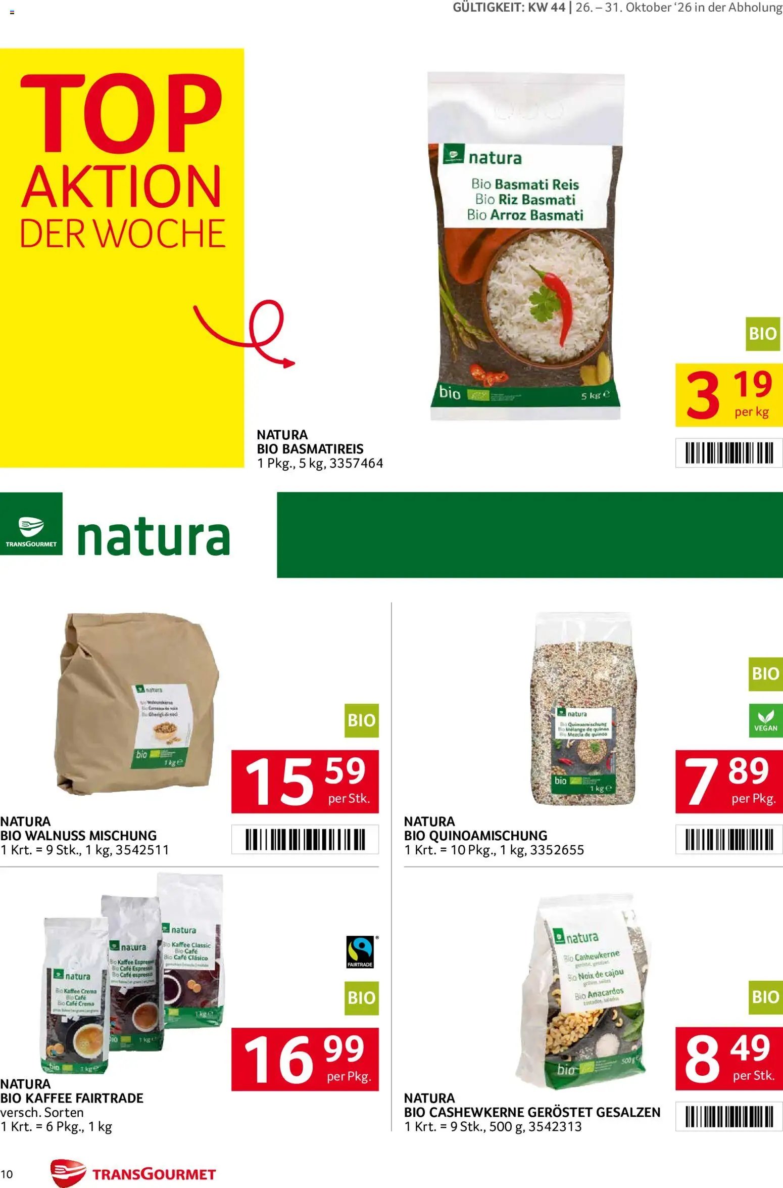 Transgourmet Abhol Aktion