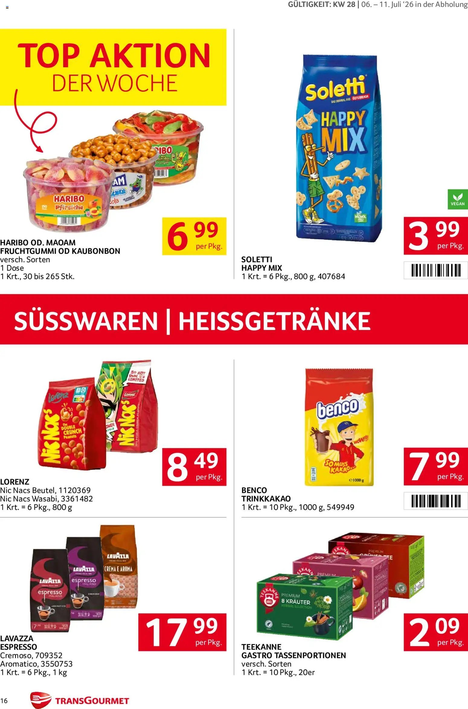 Transgourmet Flugblatt