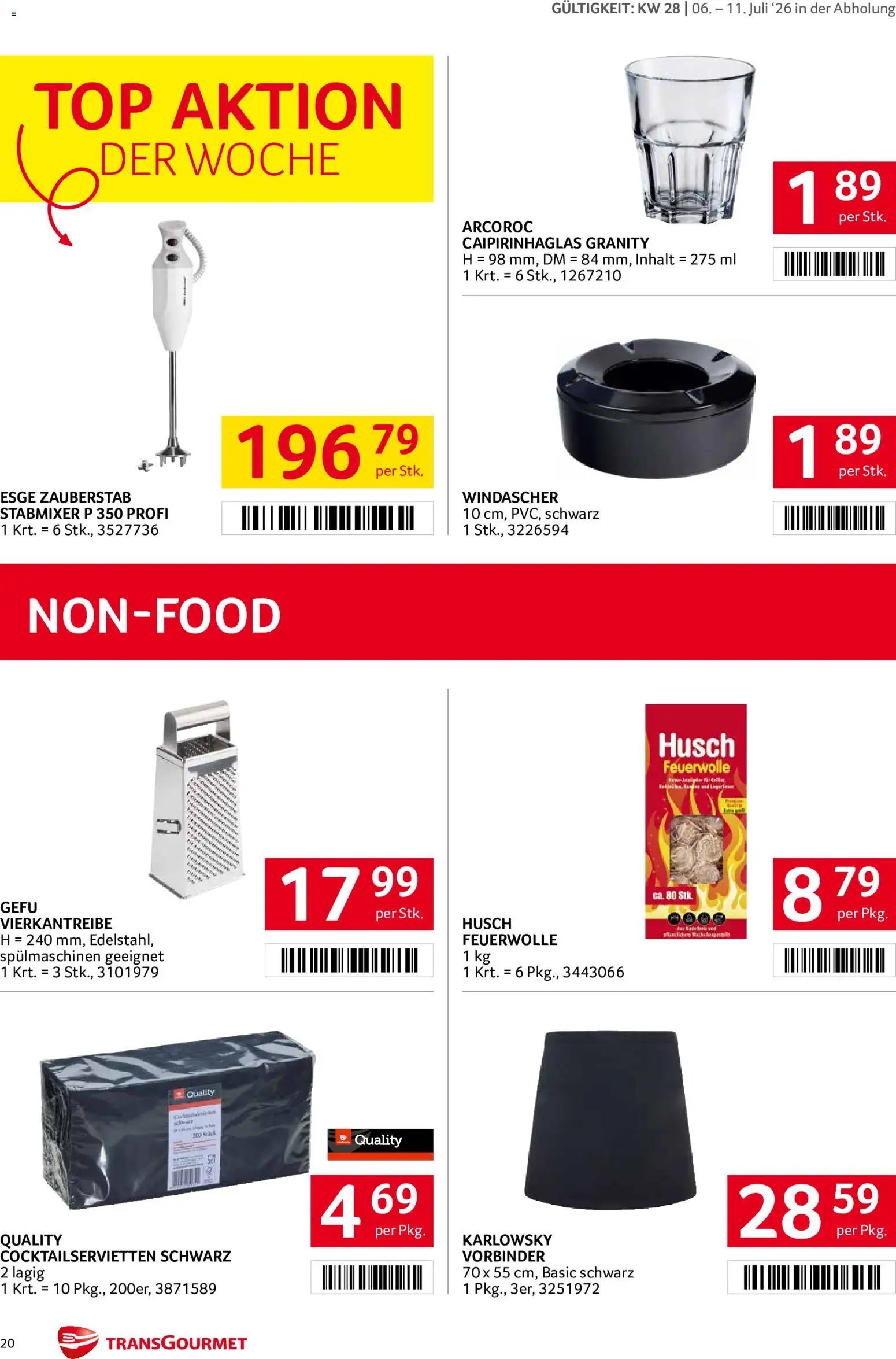 Transgourmet Flugblatt