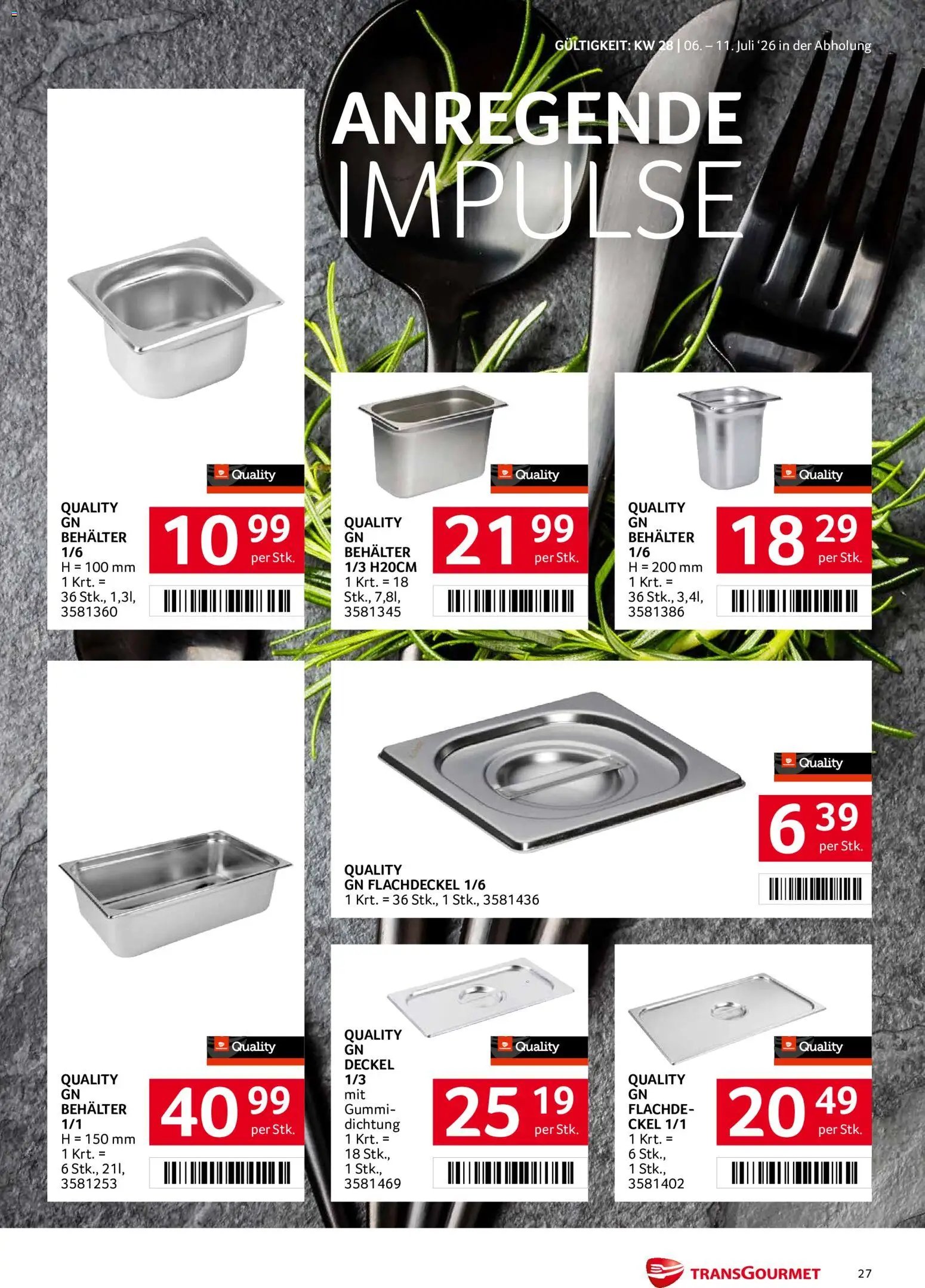 Transgourmet Flugblatt