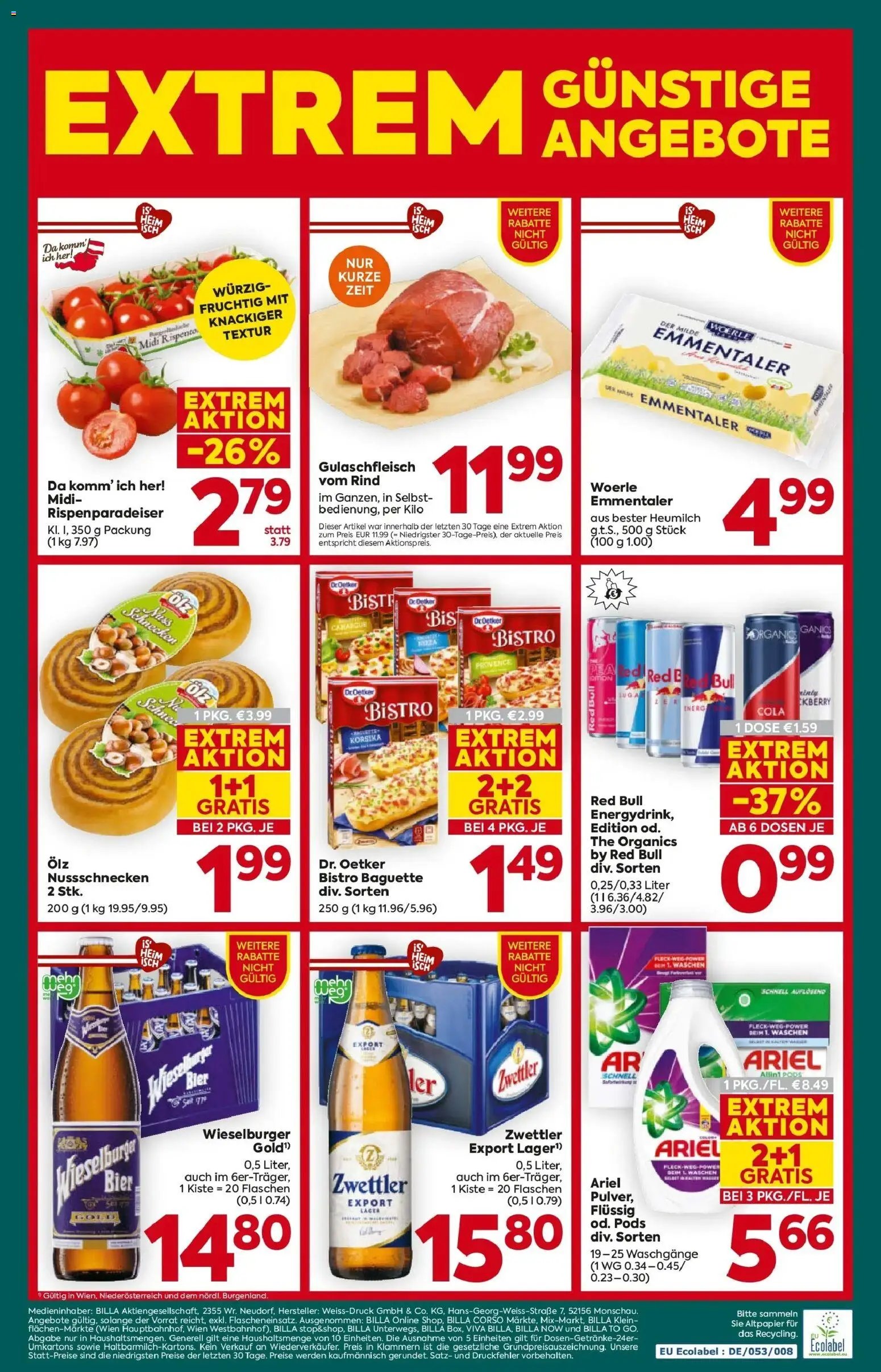 Billa Plus Flugblatt - Niederösterreich
