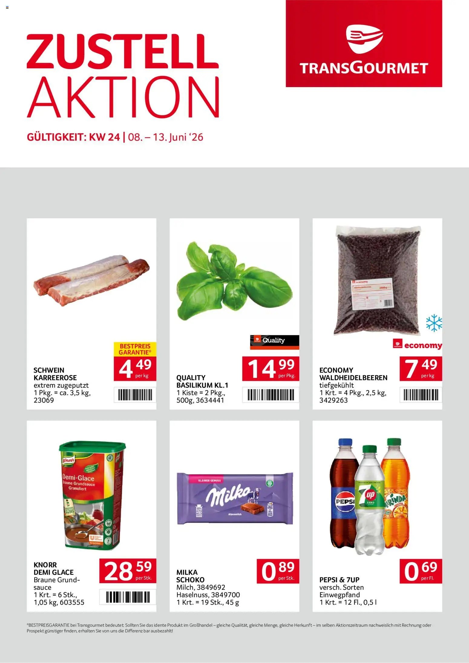 Transgourmet Zustellaktion