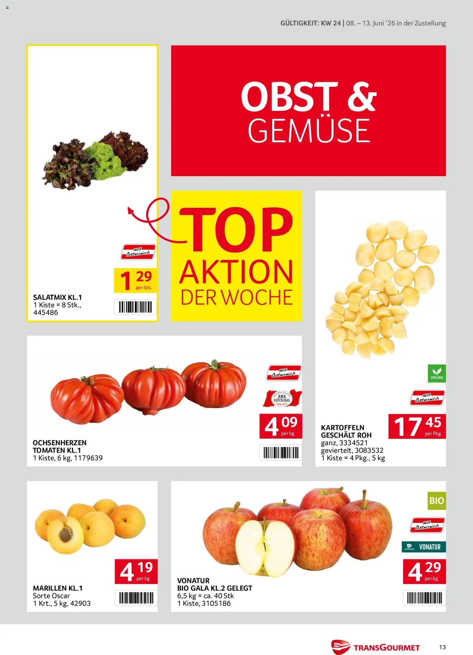 Transgourmet Zustellaktion