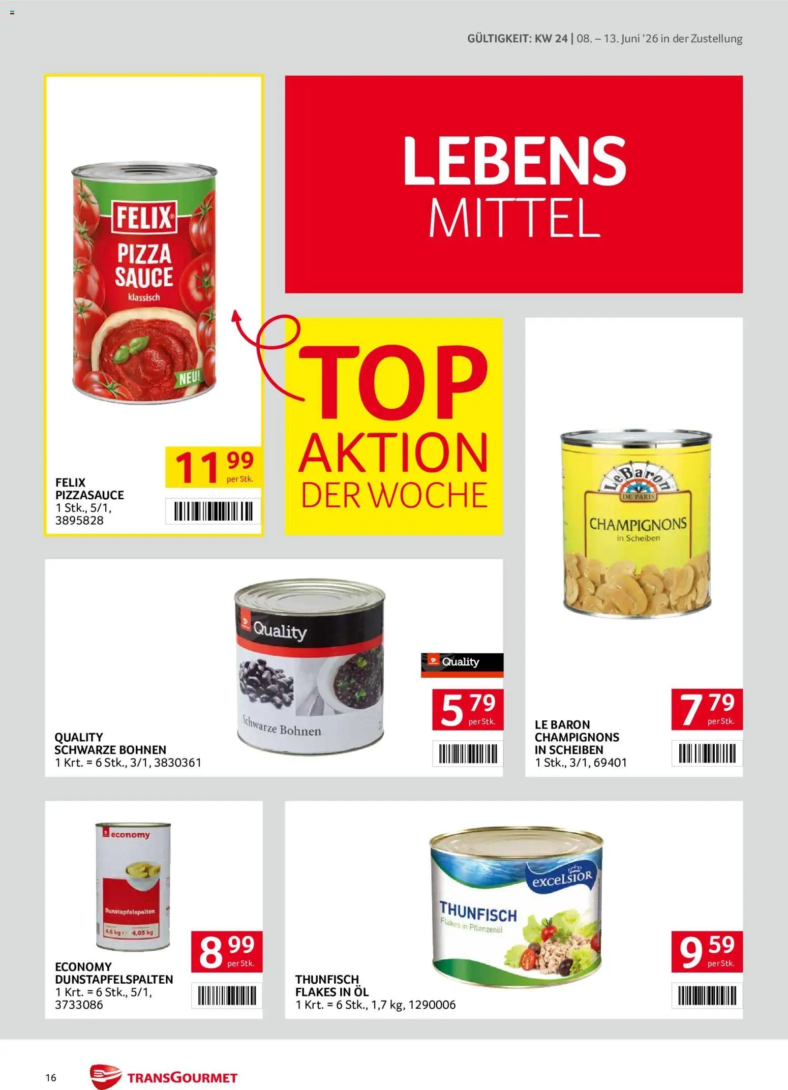 Transgourmet Zustellaktion